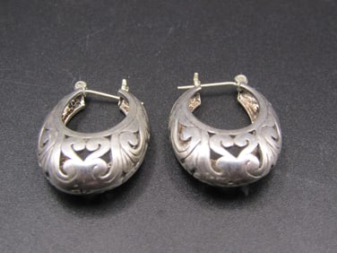 Pair of Vintage Sterling Silver Earrings