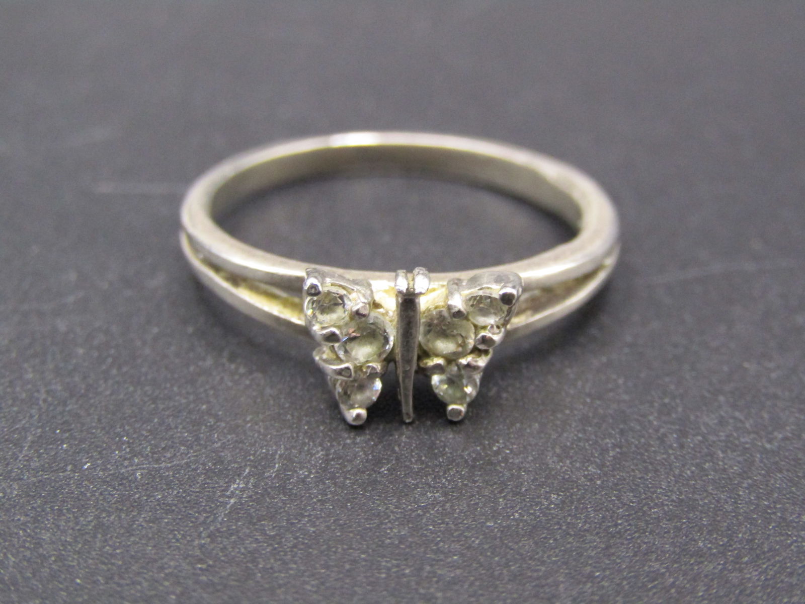 Vintage Sterling Silver Butterfly Ring Size 8.5 (1 of 4)