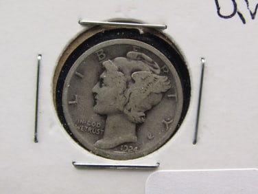 1924 Mercury Dime. 90% Silver, Earlier Date