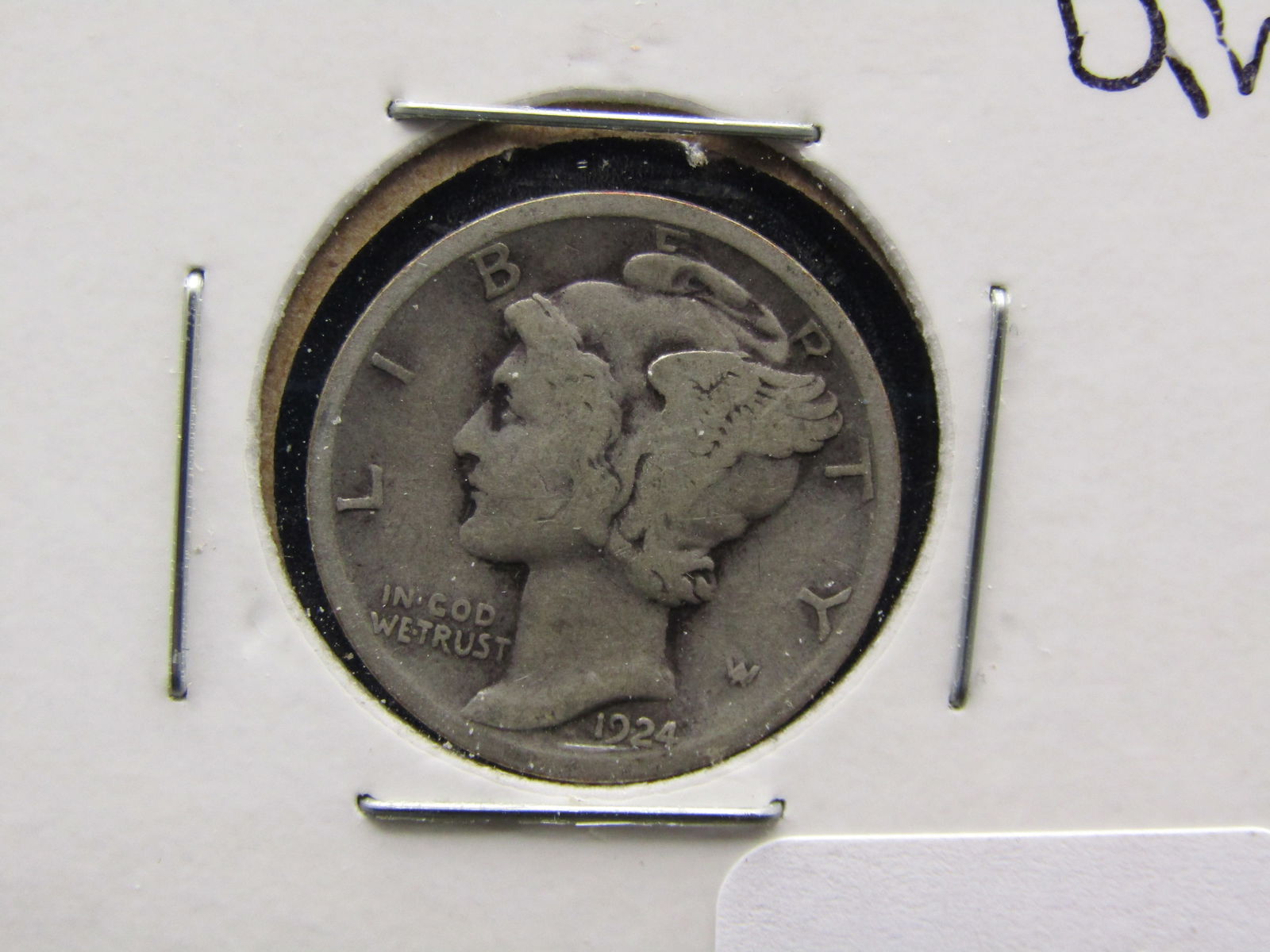 1924 Mercury Dime. 90% Silver, Earlier Date (1 of 2)