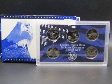 2004 S Us Mint 50 State Quarter Proof Set, OGP