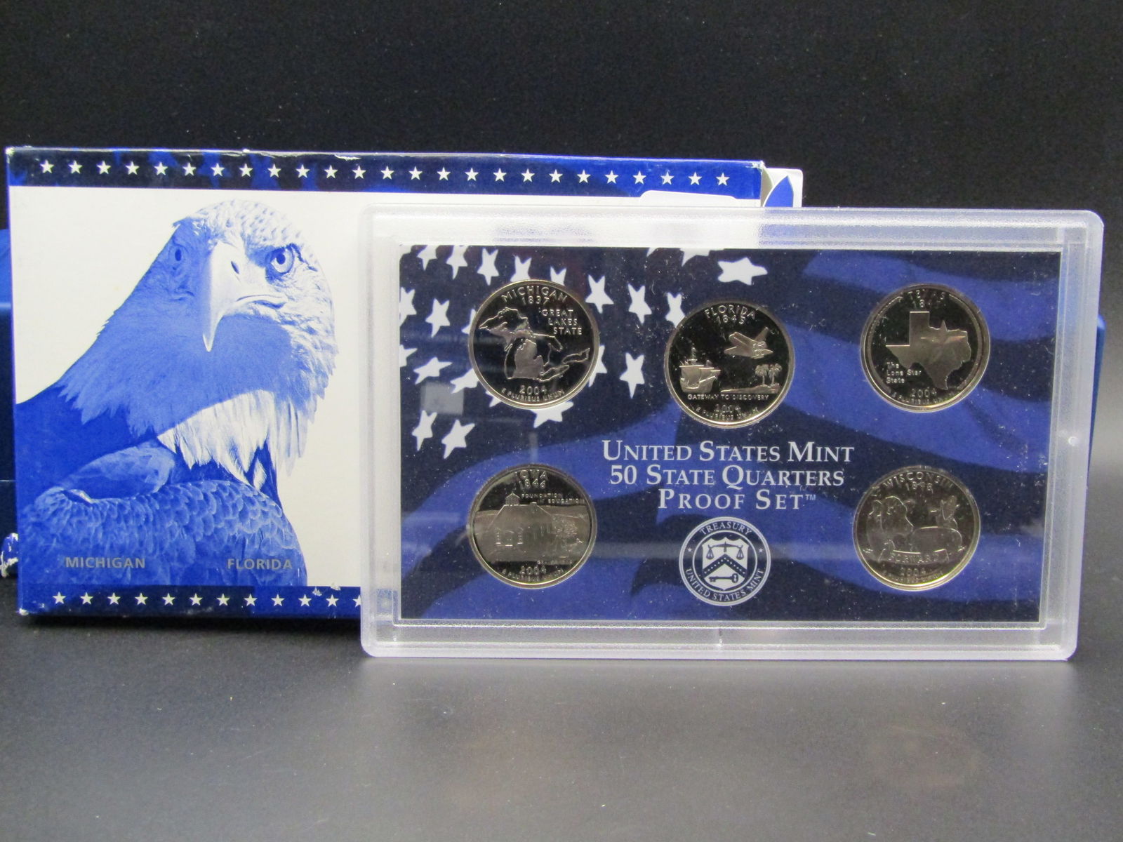 2004 S Us Mint 50 State Quarter Proof Set, OGP (1 of 3)