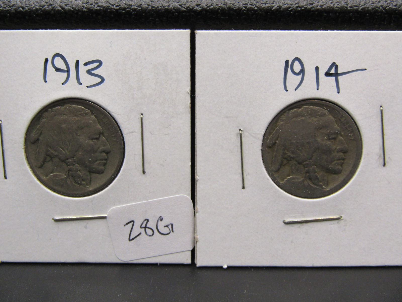 1913 and 1914 Buffalo Nickels, First 2 Years (1 of 2)