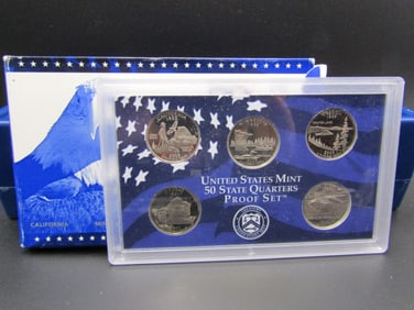 2005 S Us Mint 50 State Quarter Proof Set, OGP