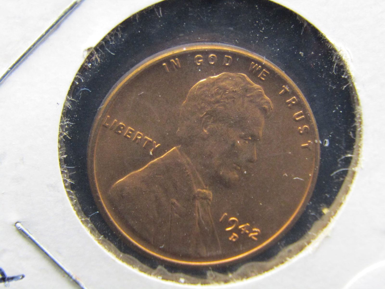 1942-D GEM BU RED Lincoln Wheat Cent (1 of 3)