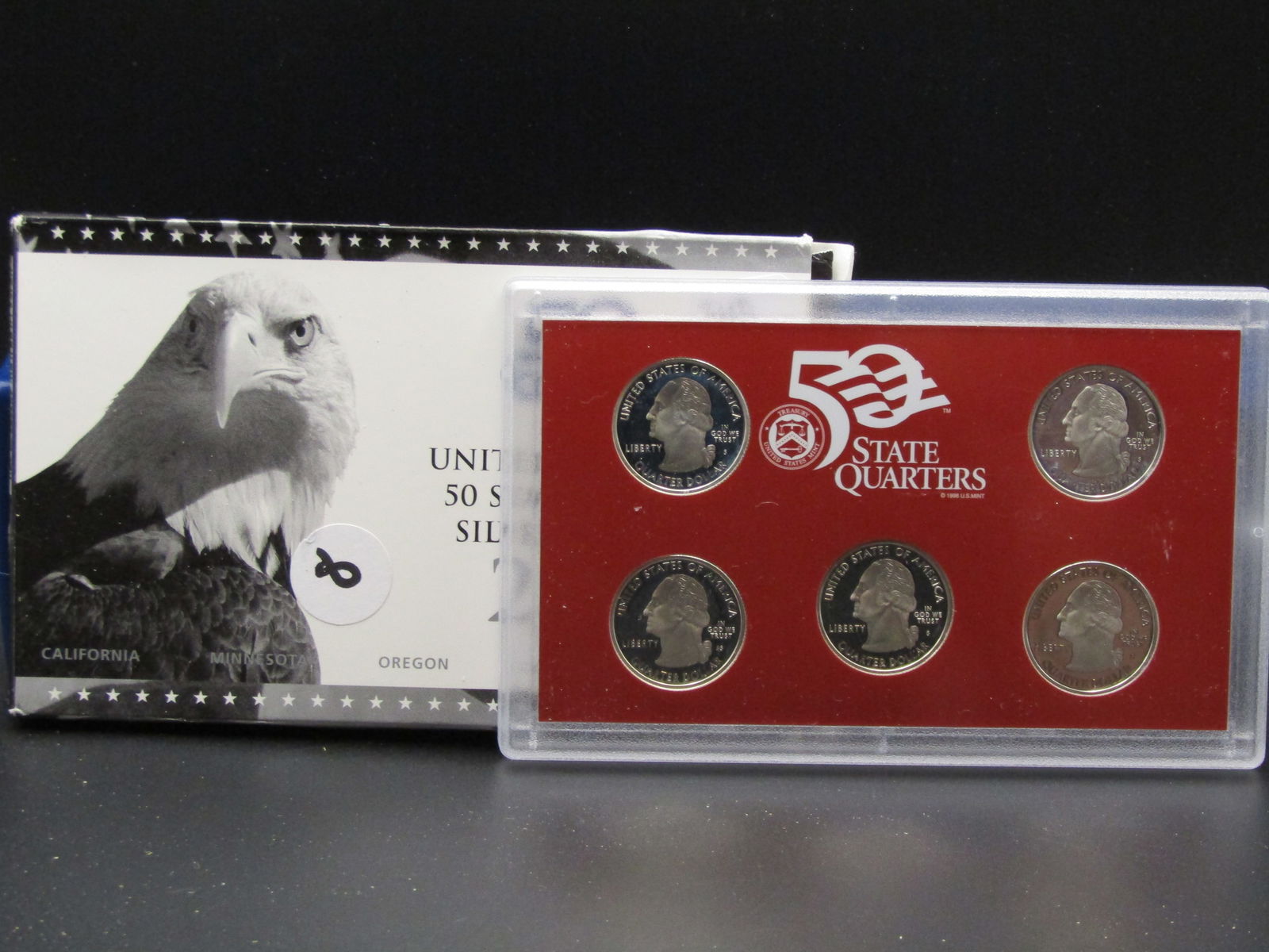 2005 S US Mint 90% Silver 50 State Quarter Proof Set - 5-90% Silver Quarters (1 of 3)