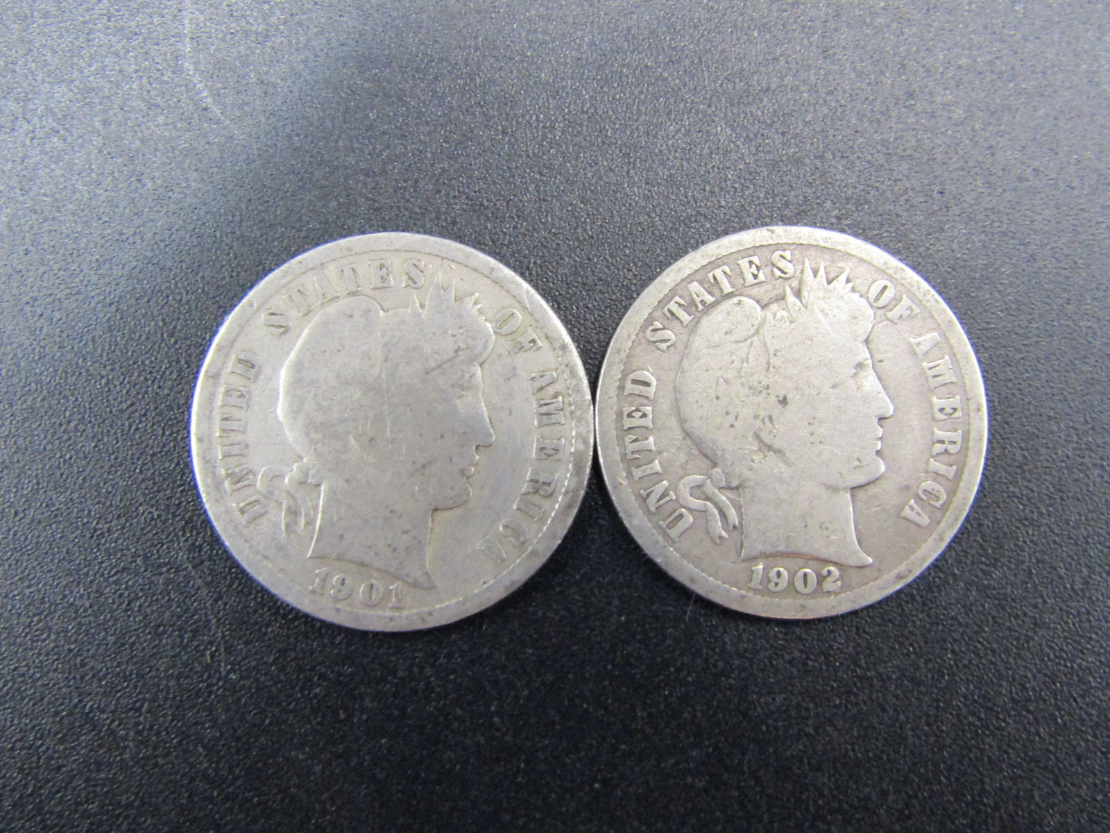 1901/1902 Barber Dimes, 90% Silver (1 of 2)