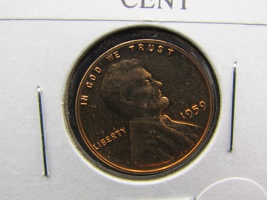 1959 Proof Lincoln Memorial Cent, 1st Year!