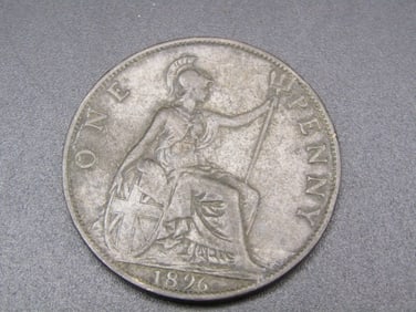 1896 Great Britain 1/2 Penny, EXCELLENT Details
