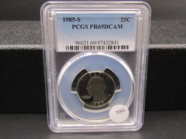 1985-S Washington Quarter PCGS PR69DCAM