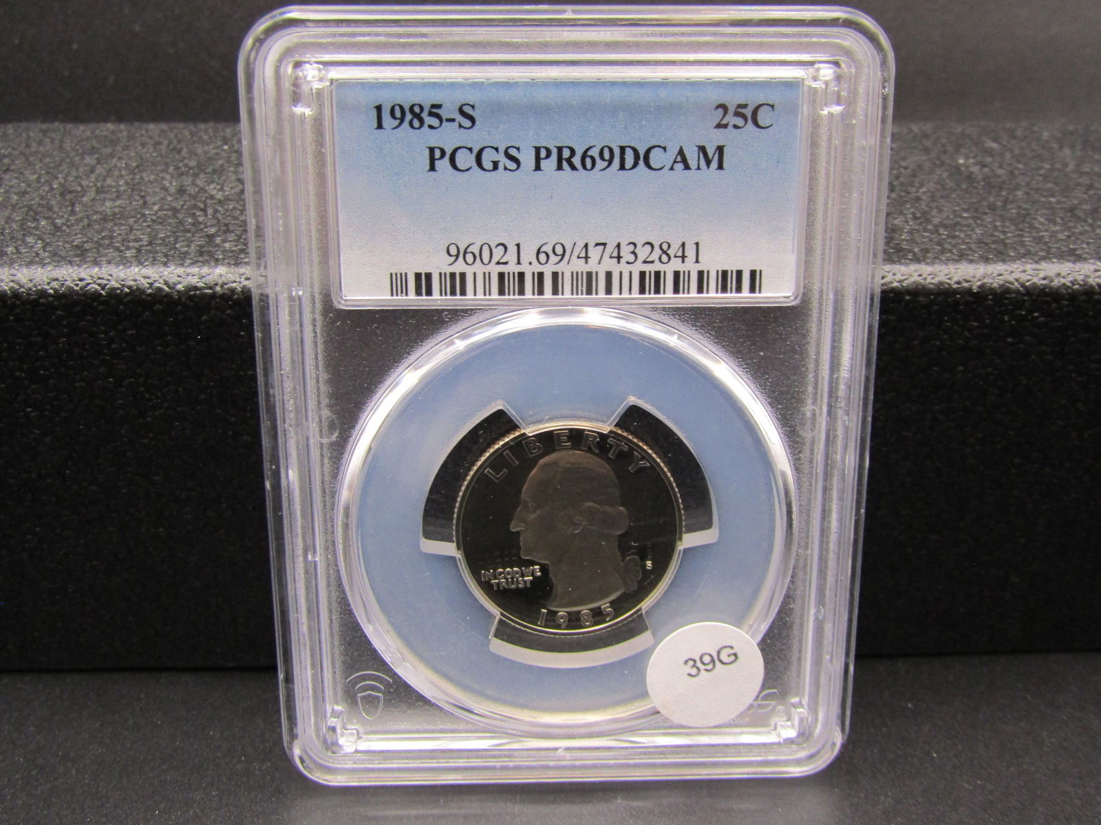 1985-S Washington Quarter PCGS PR69DCAM (1 of 3)