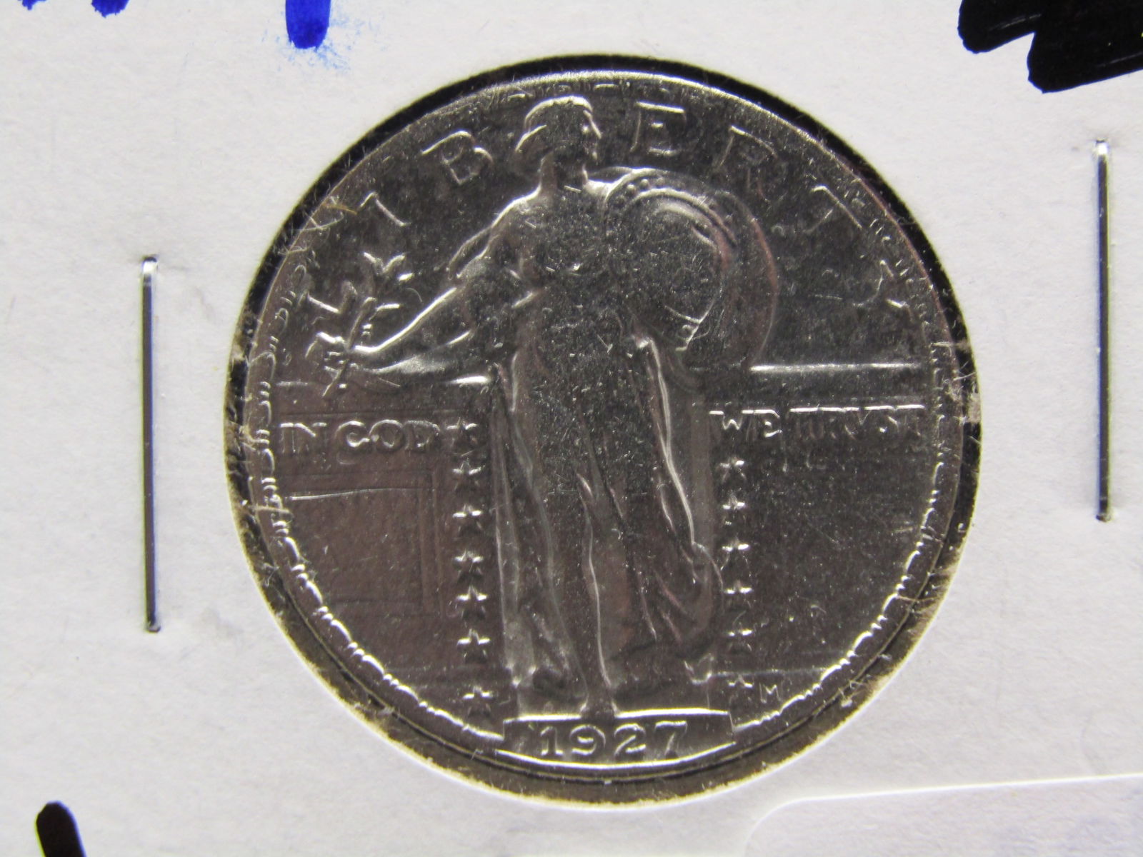 NICE 1927 Standing Liberty Quarter. HIGH GRADE - LUSTROUS - $135 in AU (1 of 2)