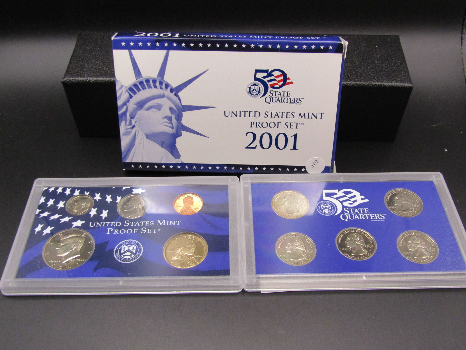 2001-S US Mint Proof Set. OGP. Contains 50 State Quarters (1 of 3)