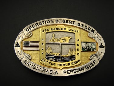 Operation Desert Storm Commemorative Belt Buckle