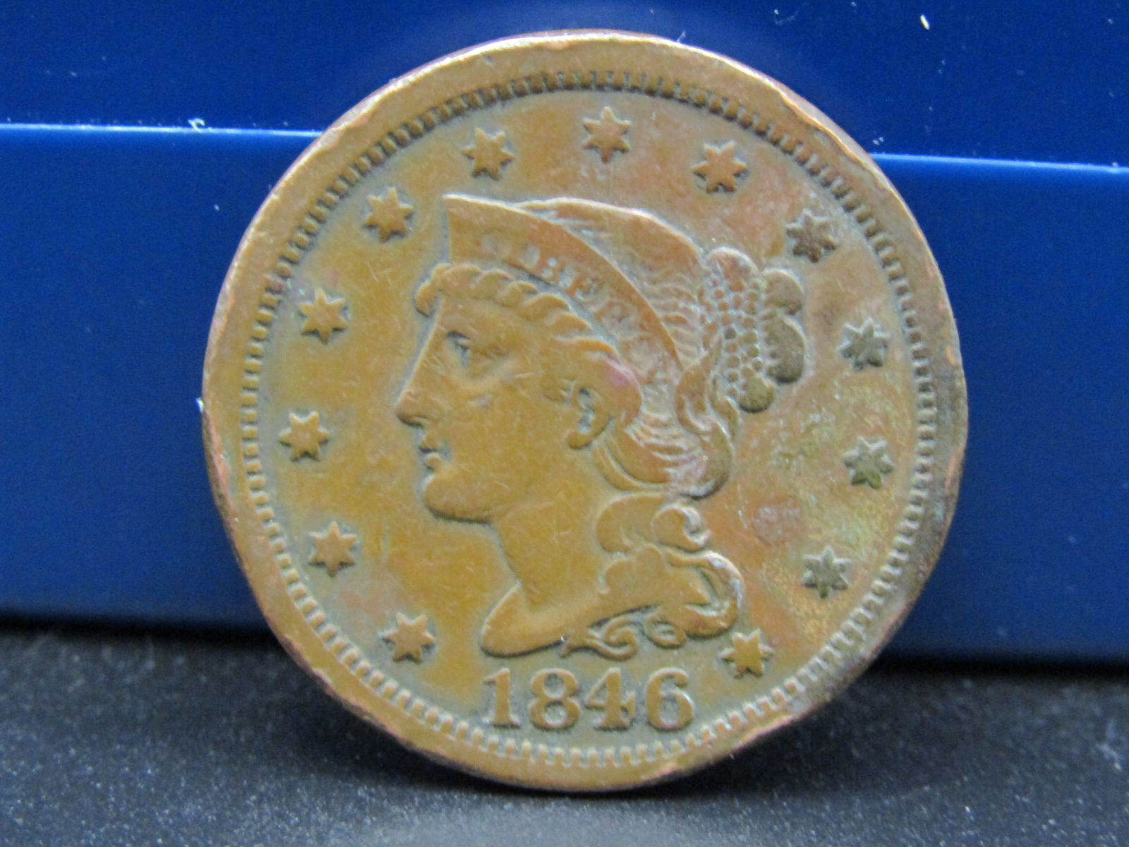 1846 Braided Hair Large Cent, Nice Details (1 of 2)