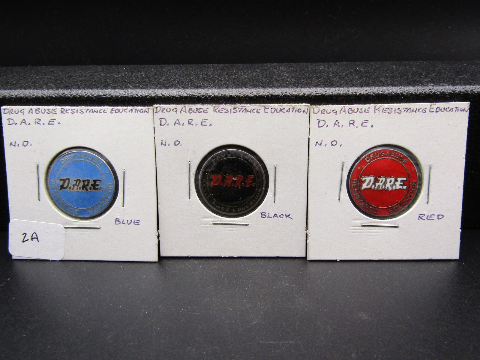 3 Vintage D.A.R.E Pins; Drug Abuse Resistance Education: 3 Vintage D.A.R.E Pins; Drug Abuse Resistance Education