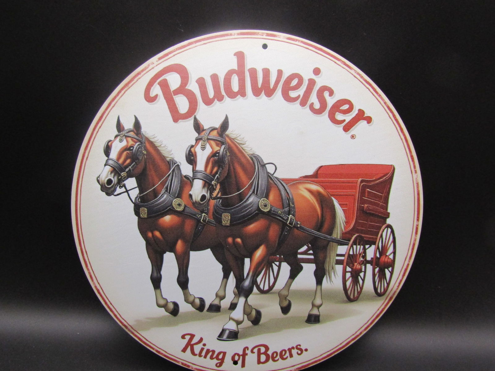 Budweiser "King of Beers" Metal Sign. Approx. 7x7 (1 of 1)