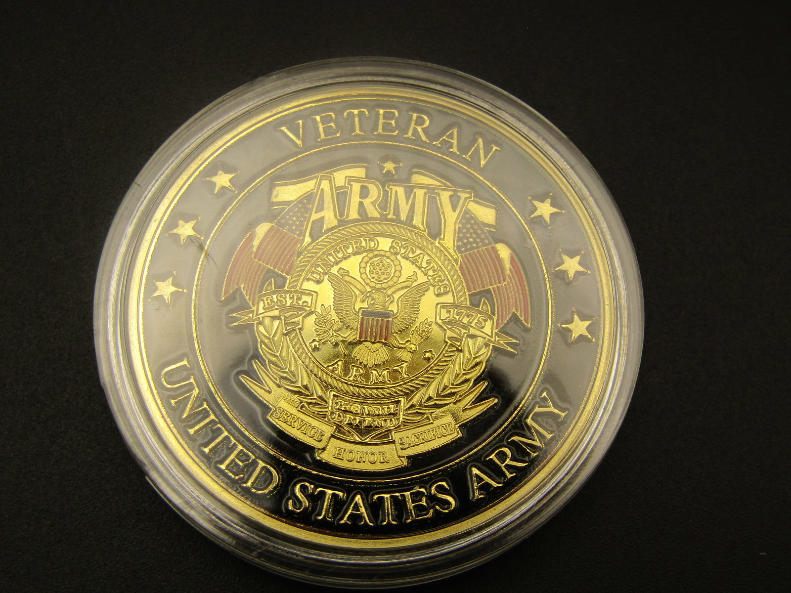 US Army Veteran Colorized Round: US Army Veteran Colorized Round