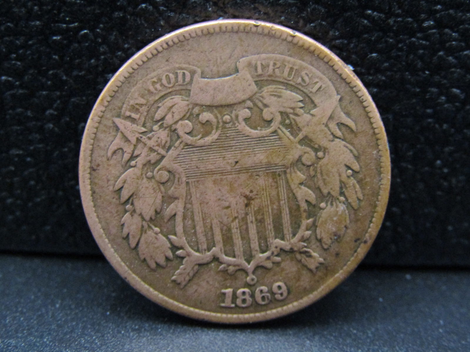 1869 US 2 Cent Piece, Nice Type (1 of 2)