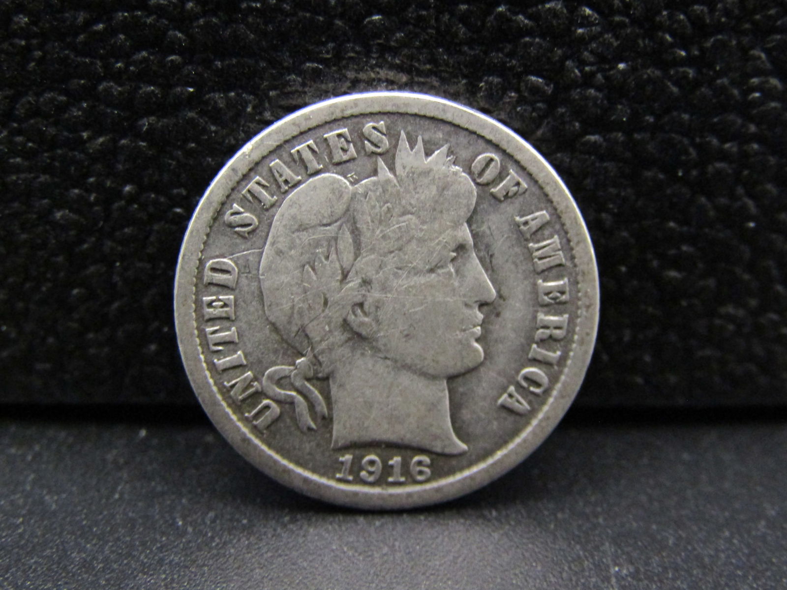 1916 Barber Dime, 90% Silver, Last Year! (1 of 2)