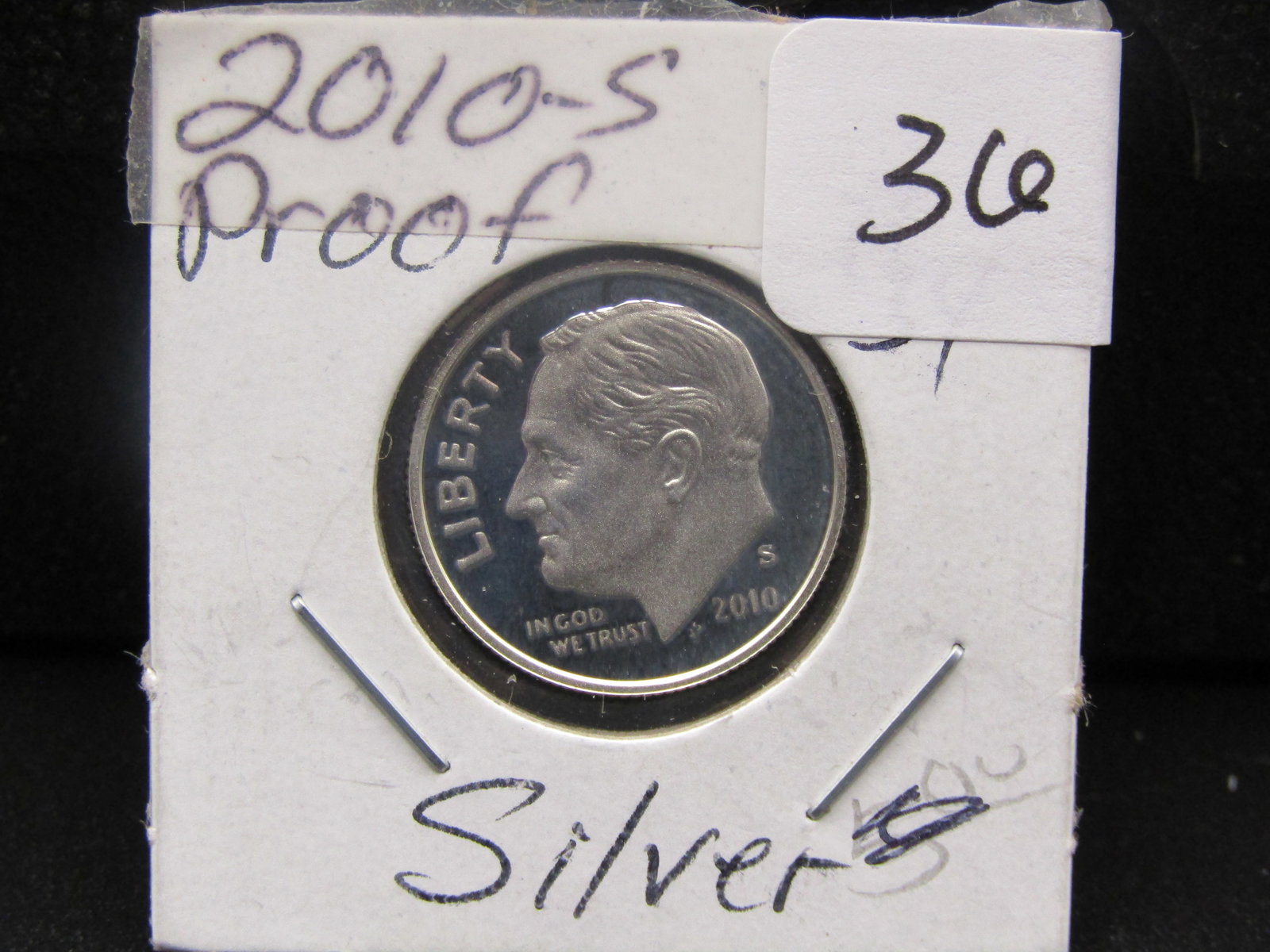 2010-S PROOF 90% Silver Roosevelt Dime, High Book Value (1 of 2)