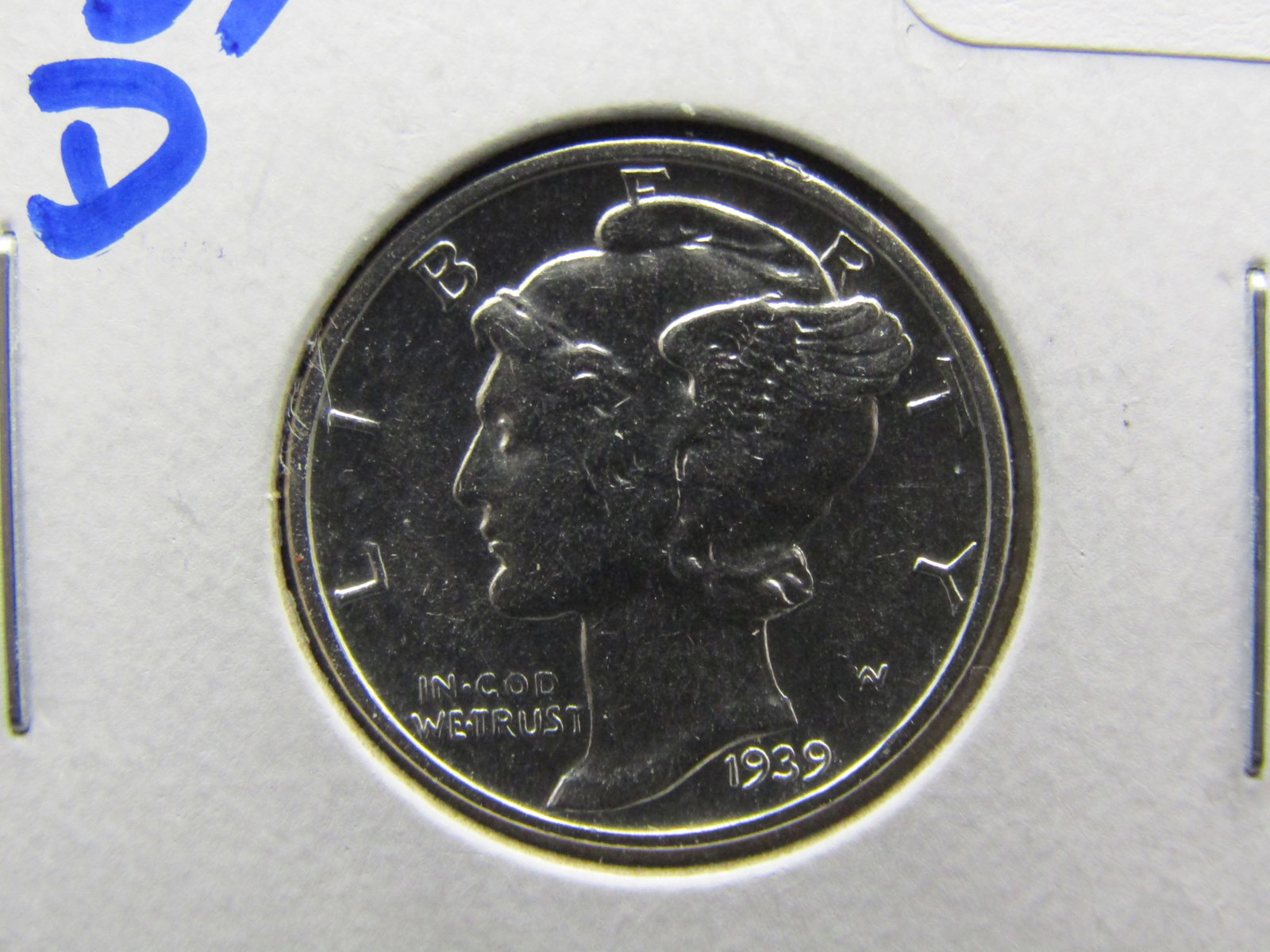 1939-D Mercury Dime, GEM BU, Full Split Bands, LUSTER (1 of 3)