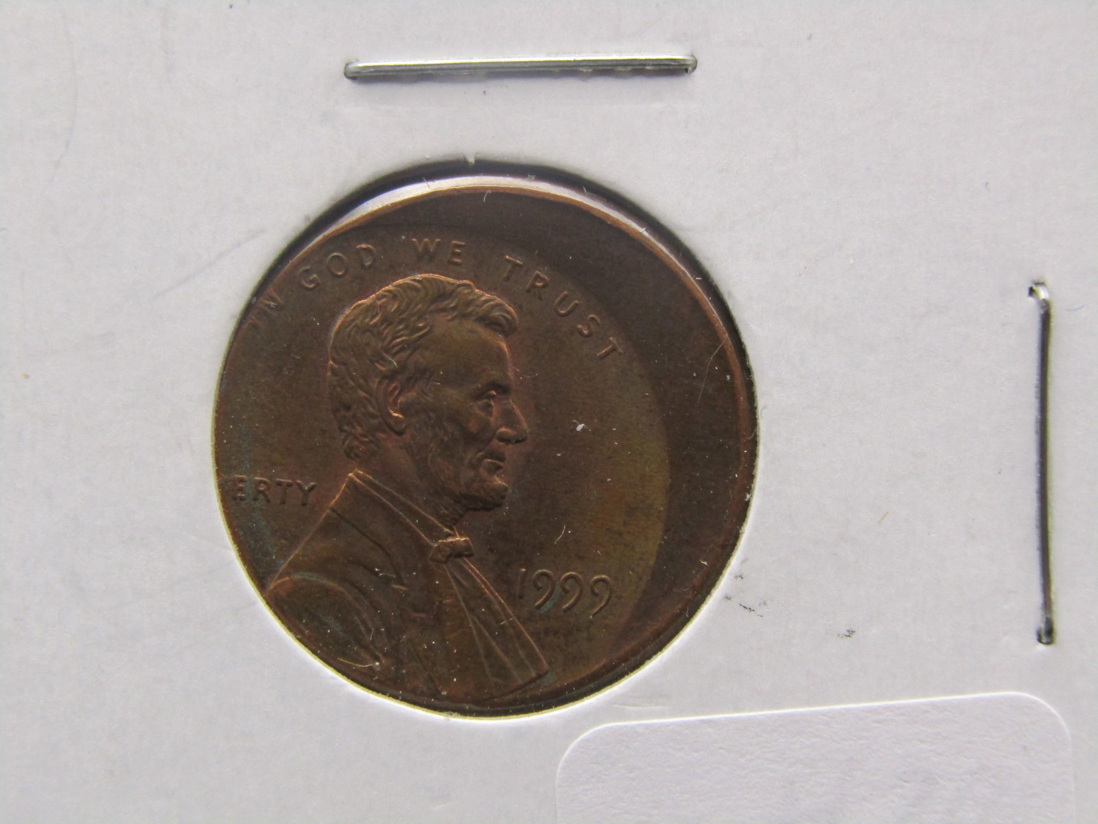 ERROR 1999 Off Center Lincoln Cent - Major (1 of 3)