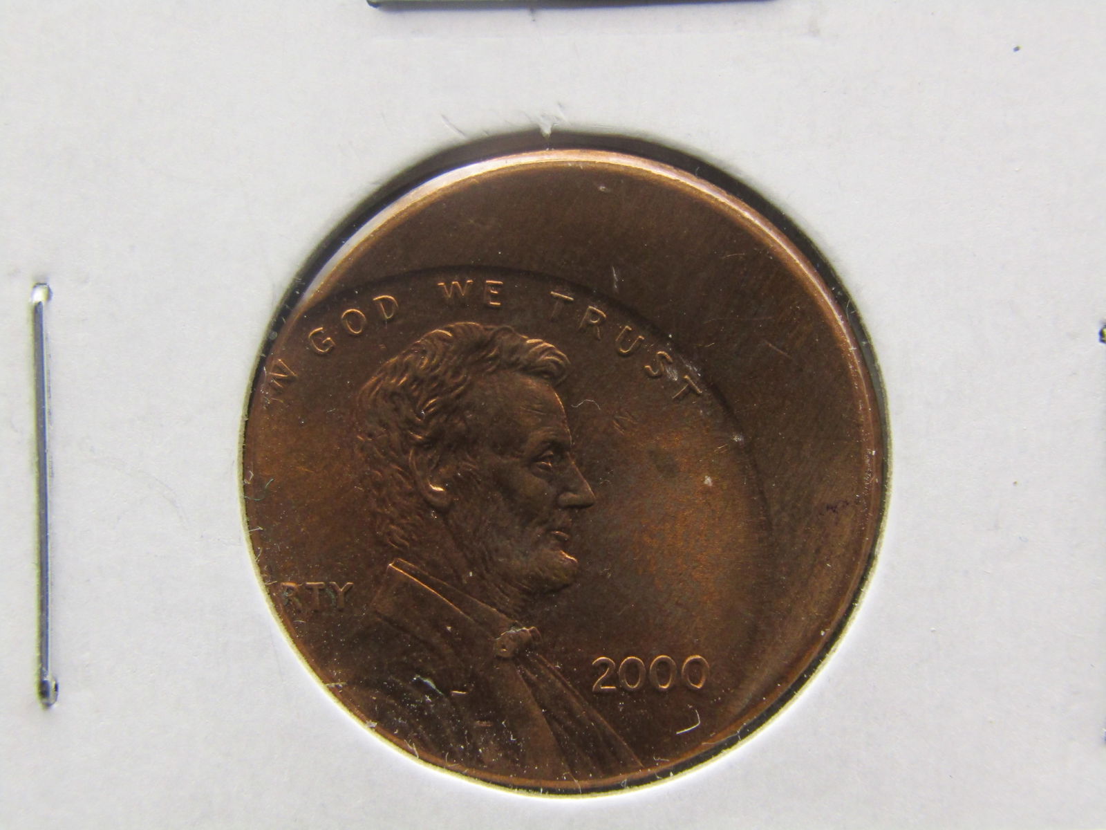 ERROR 2000 Off Center Lincoln Cent- MAJOR (1 of 3)