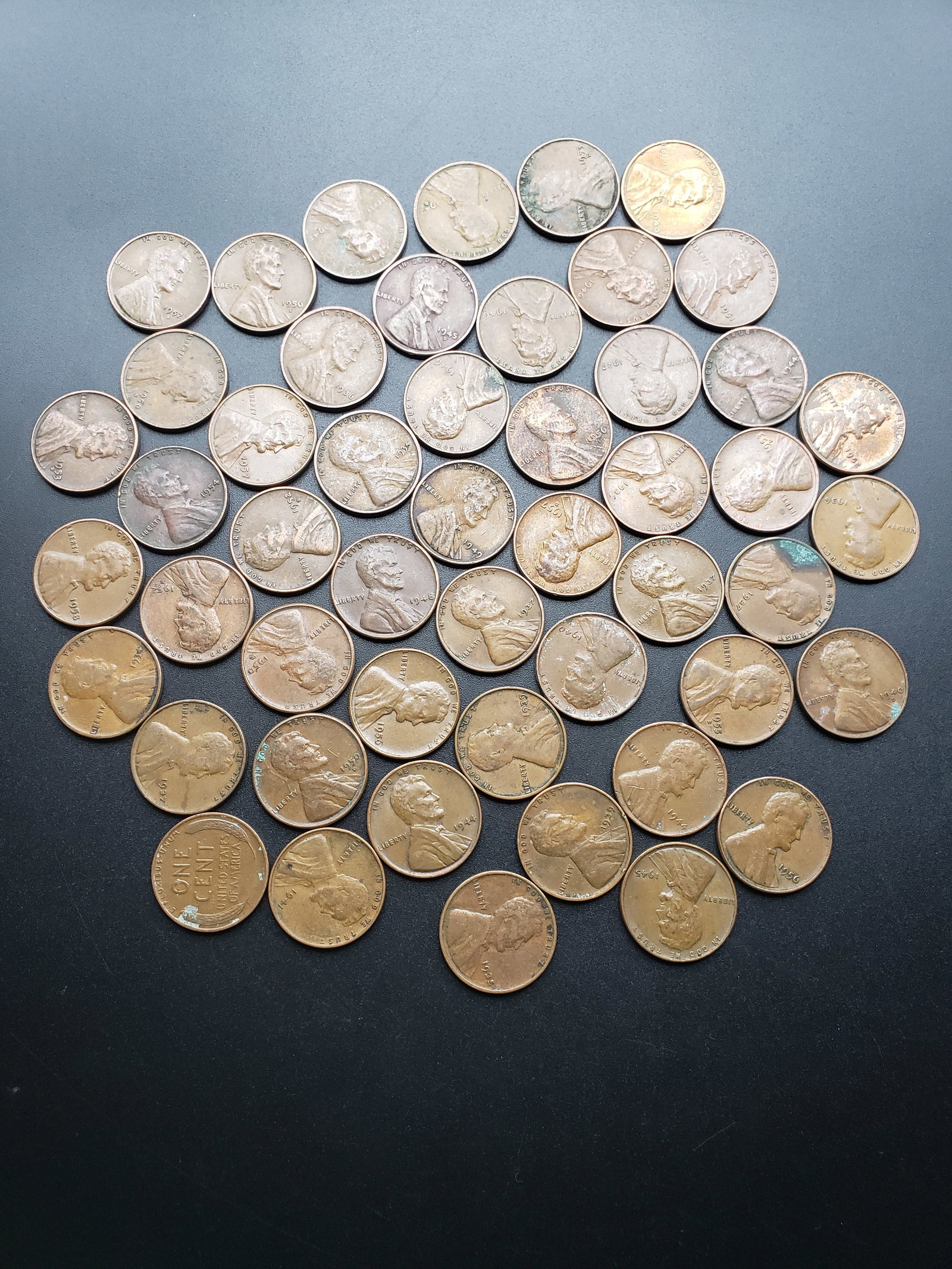 50 UNSEARCHED Lincoln Wheat Cents (1 of 4)