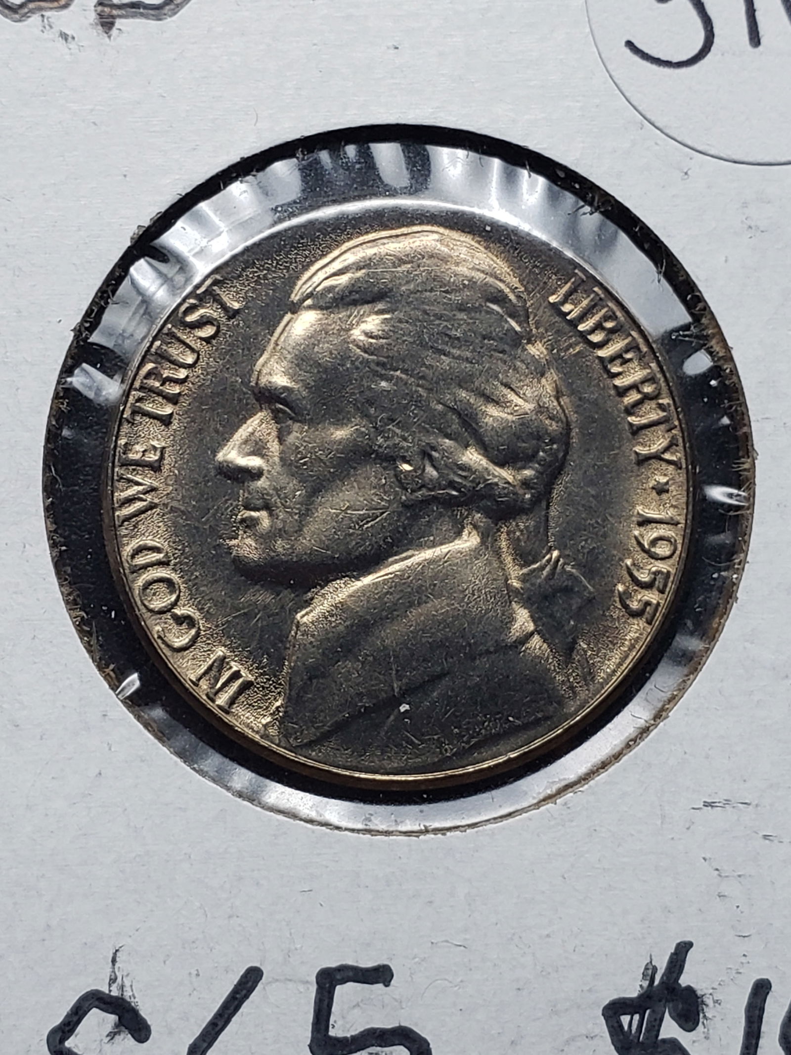 1955 GEM CH BU Jefferson Nickel (1 of 3)