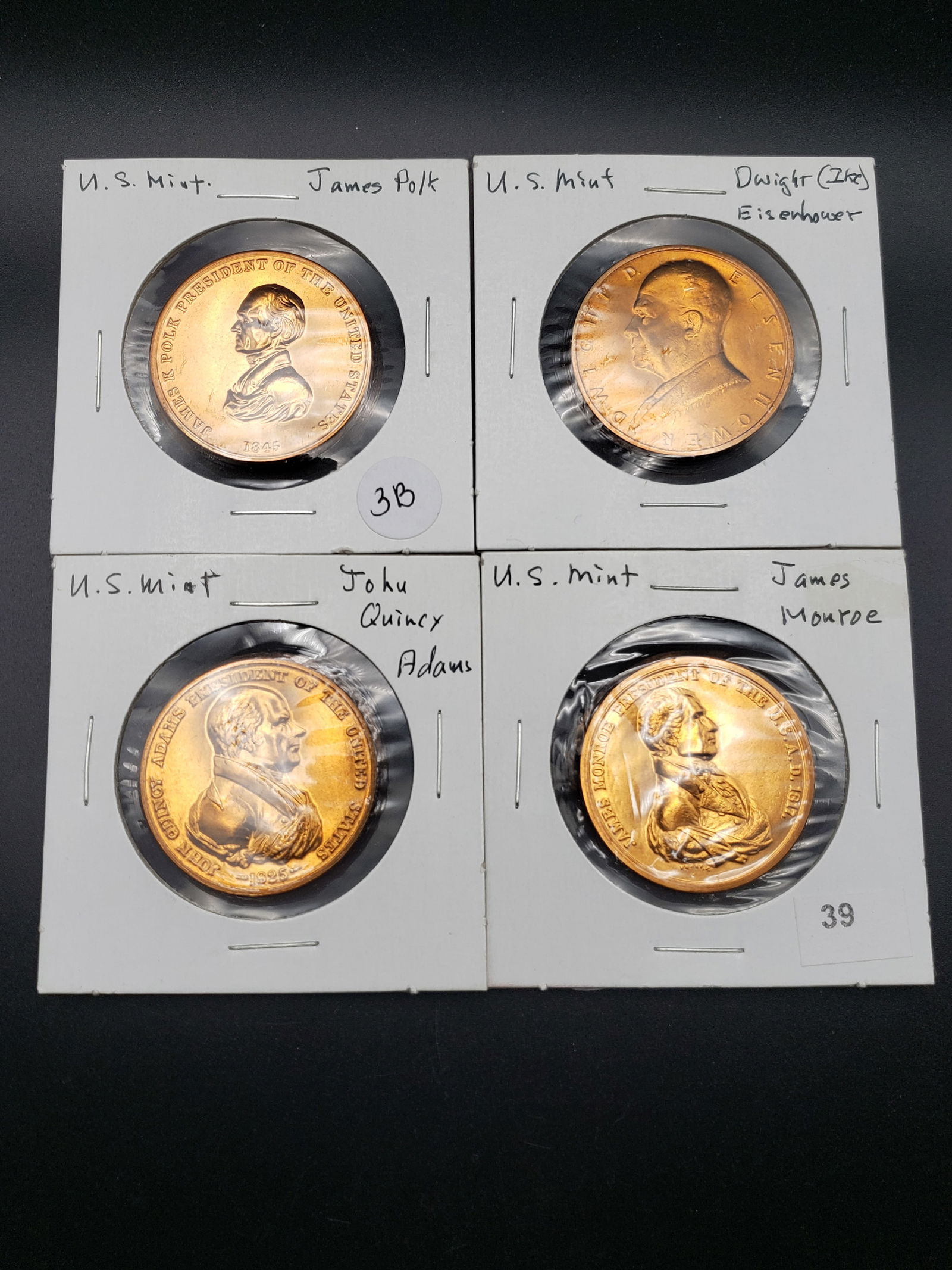 4 US Mint Bronze Presidential Medals (1 of 6)