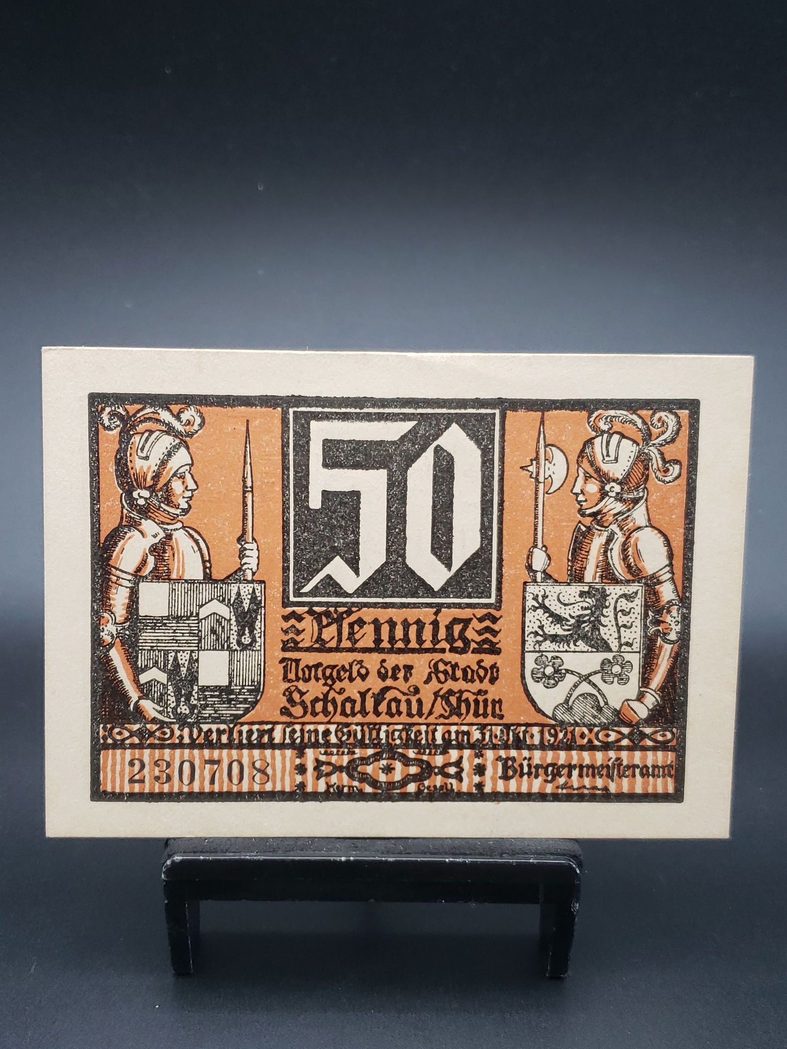 1921 German 50 Pfennig Note, Tough Post WWI Currency (1 of 4)