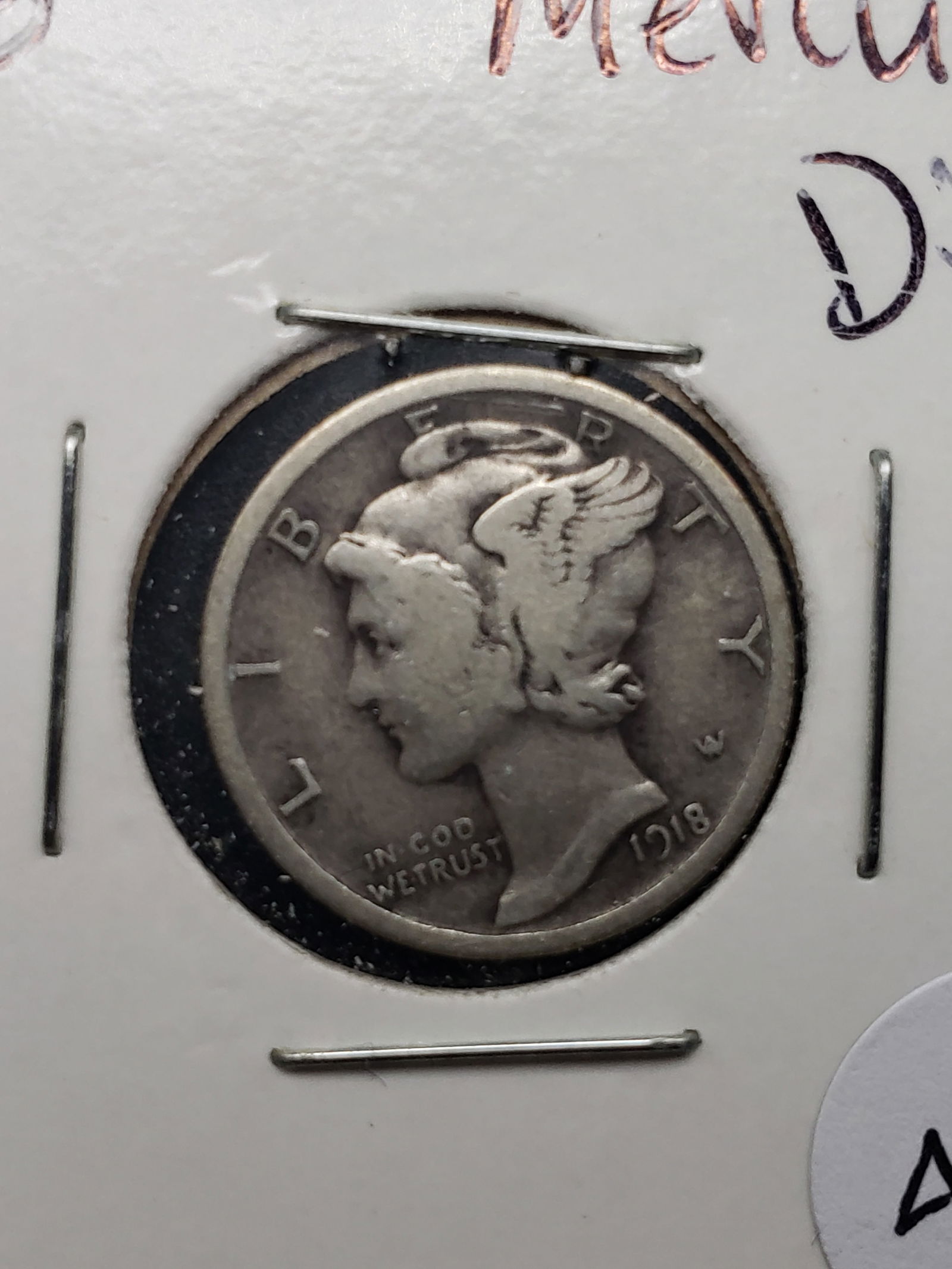 1918 Mercury Dime. 90% Silver, Better Early Date (1 of 3)