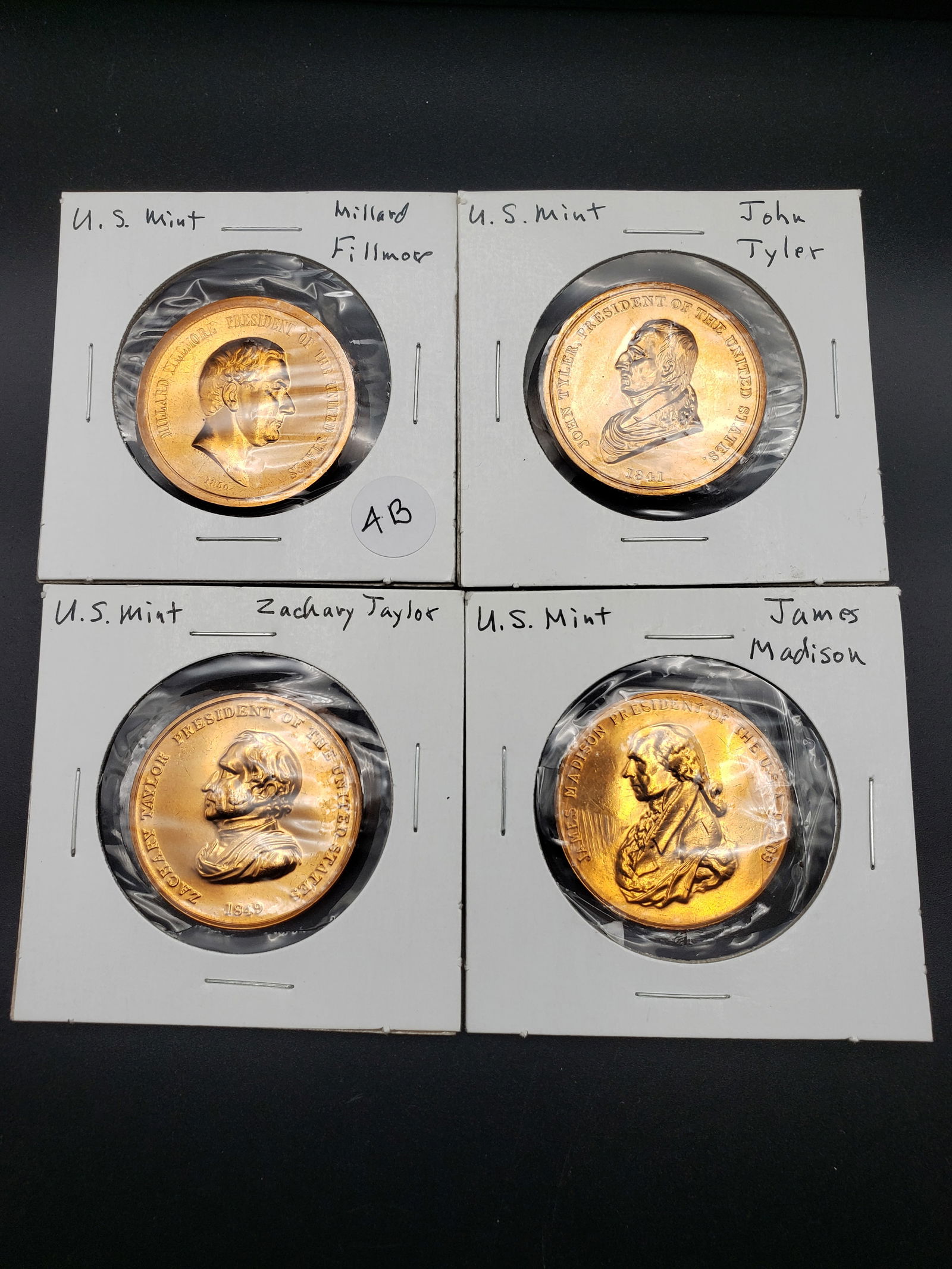 4 US Mint Bronze Presidential Medals (1 of 11)