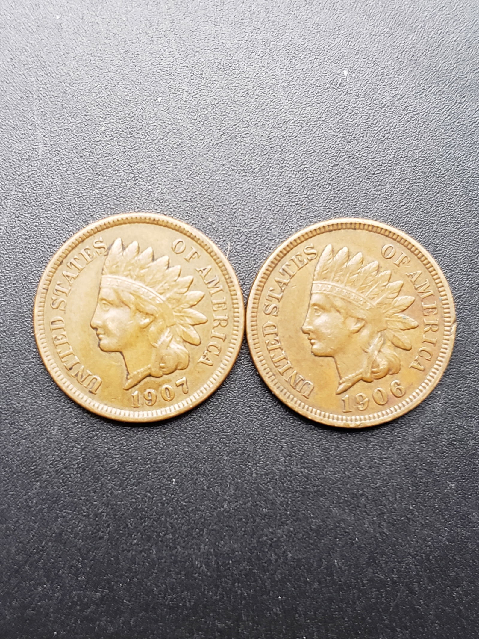 1906, 1907 Indian Head Cents- Better Grades (1 of 2)