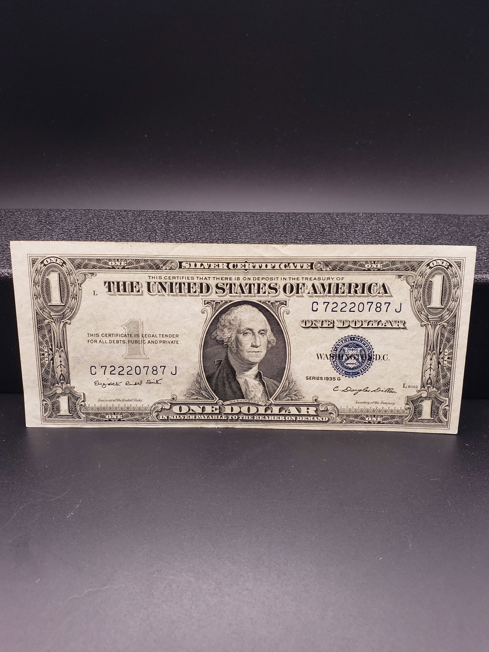 1935-G Blue Seal $1 Silver Certificate - ERROR. Off Center Alignment Error, GEM CRISP UNC (1 of 4)