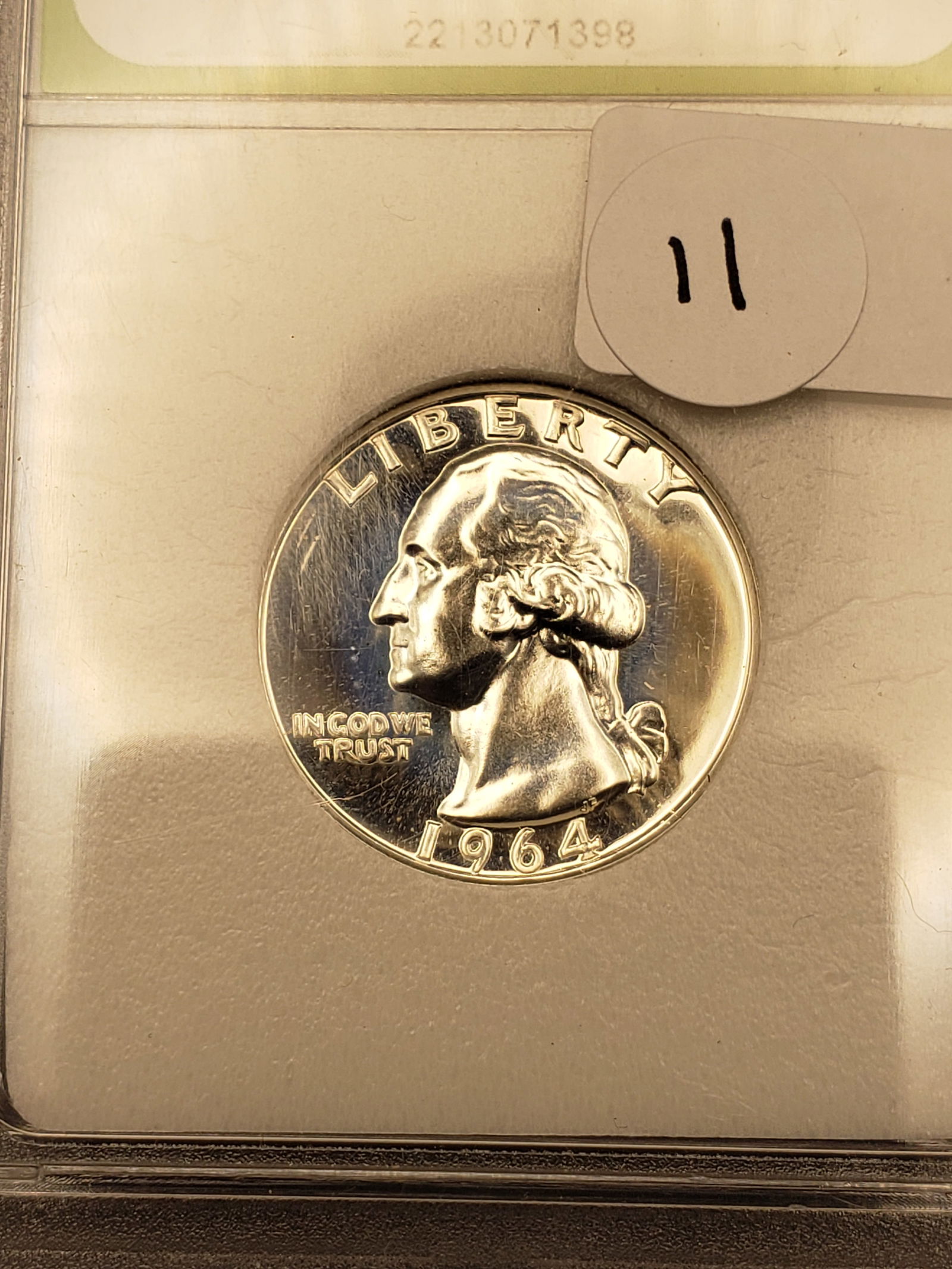 1964 Washington Quarter, PR70 by ICG. 90% Silver (1 of 3)