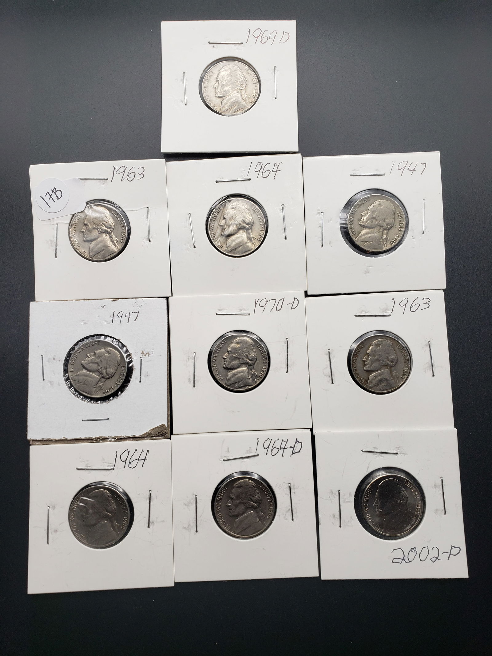 10 BU Jefferson Nickels (1 of 8)
