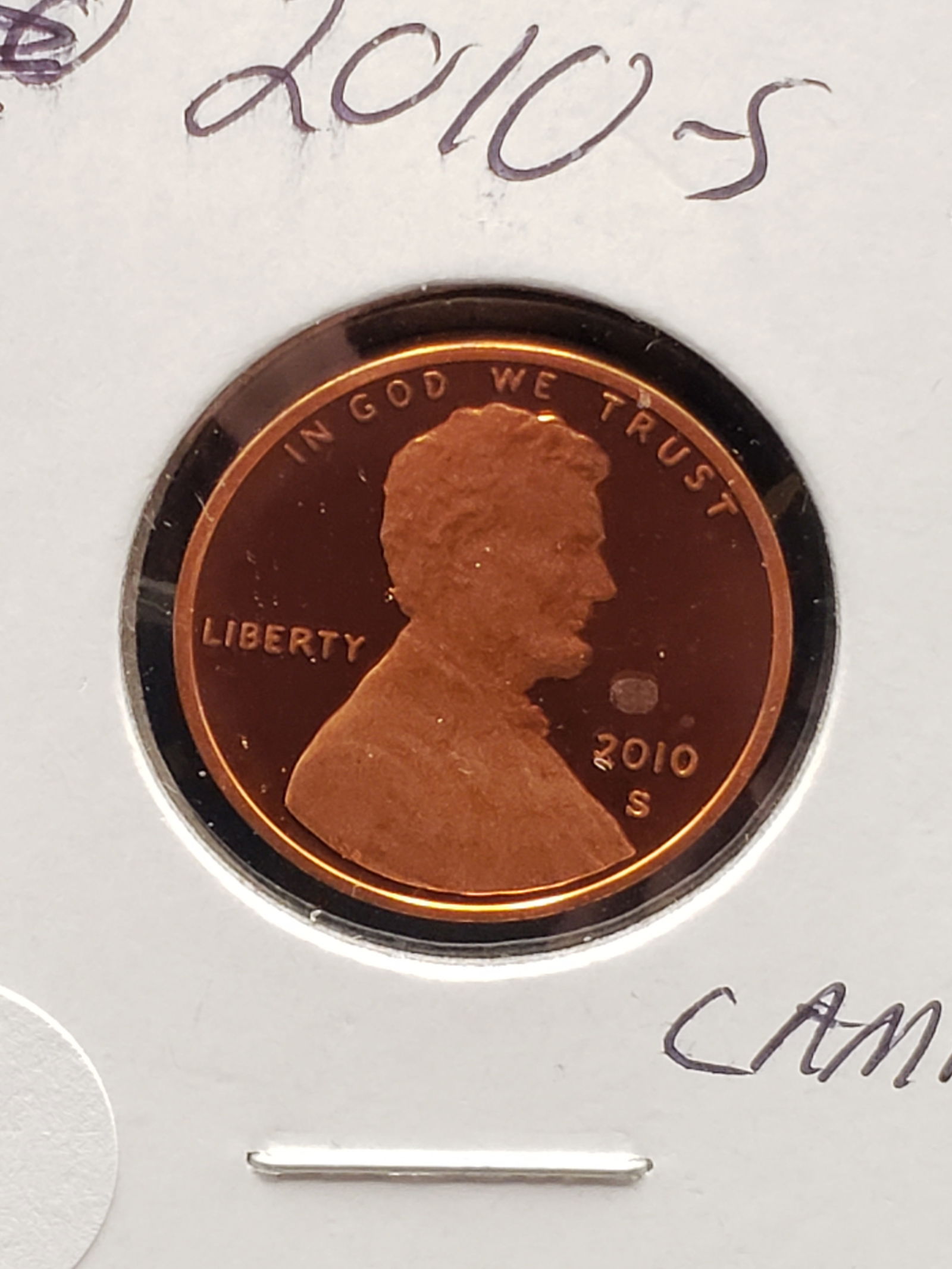 2010-S Proof Lincoln Cent, From US Mint Proof Set (1 of 3)