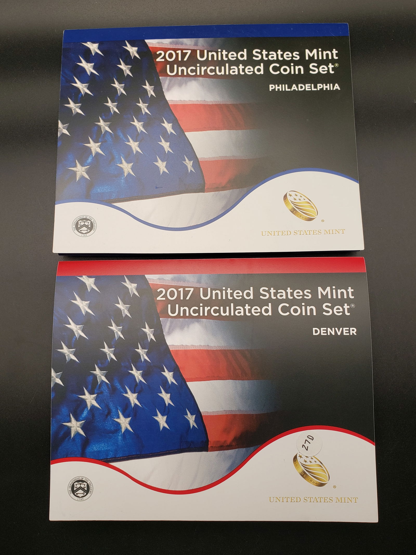 2017 P and D US Mint Uncirculated Coin Set. OGP. Contains 20 Coins (1 of 9)