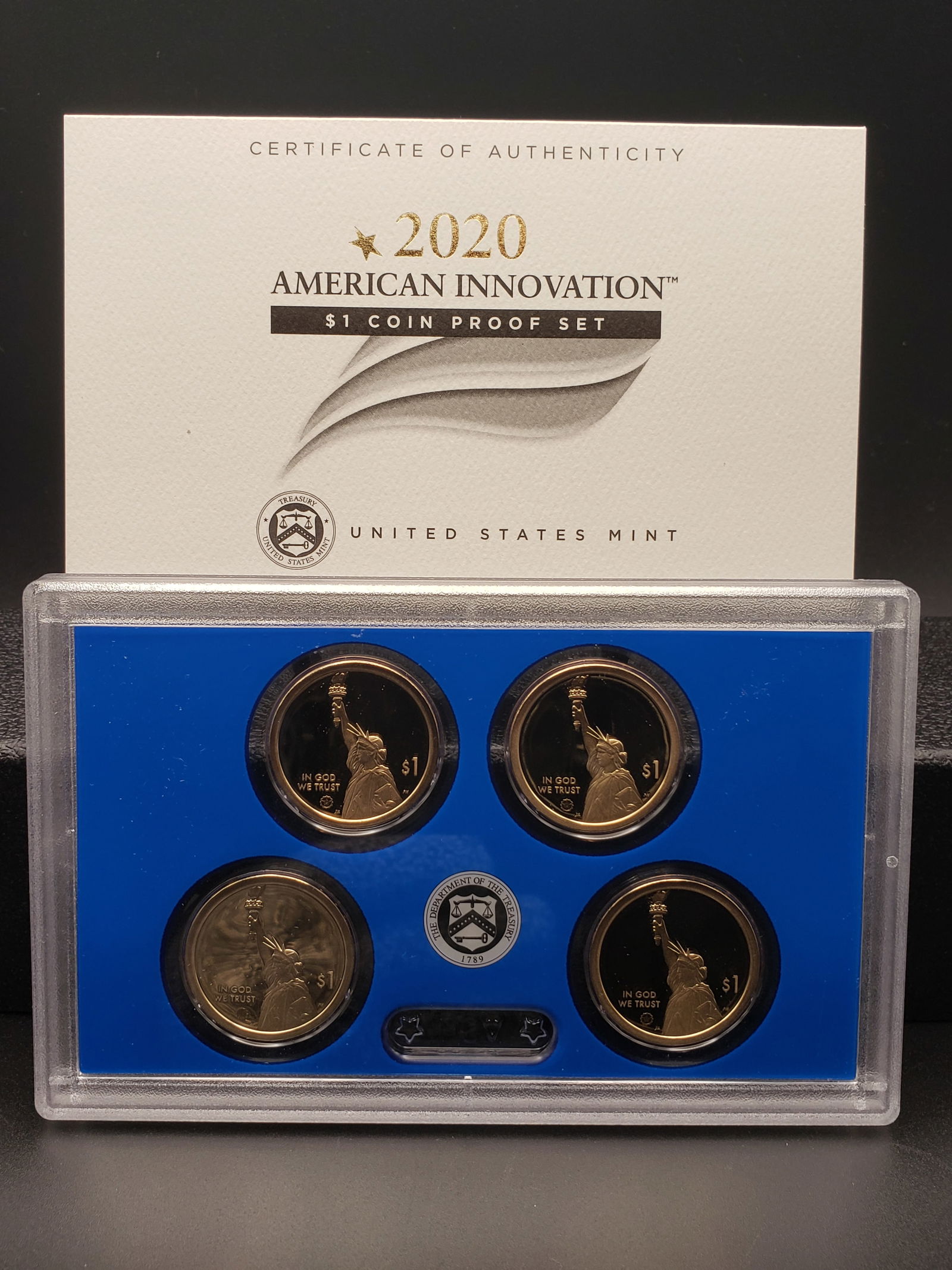 2020 US Mint American Innovation $1 Coin Proof Set. OGP (1 of 4)