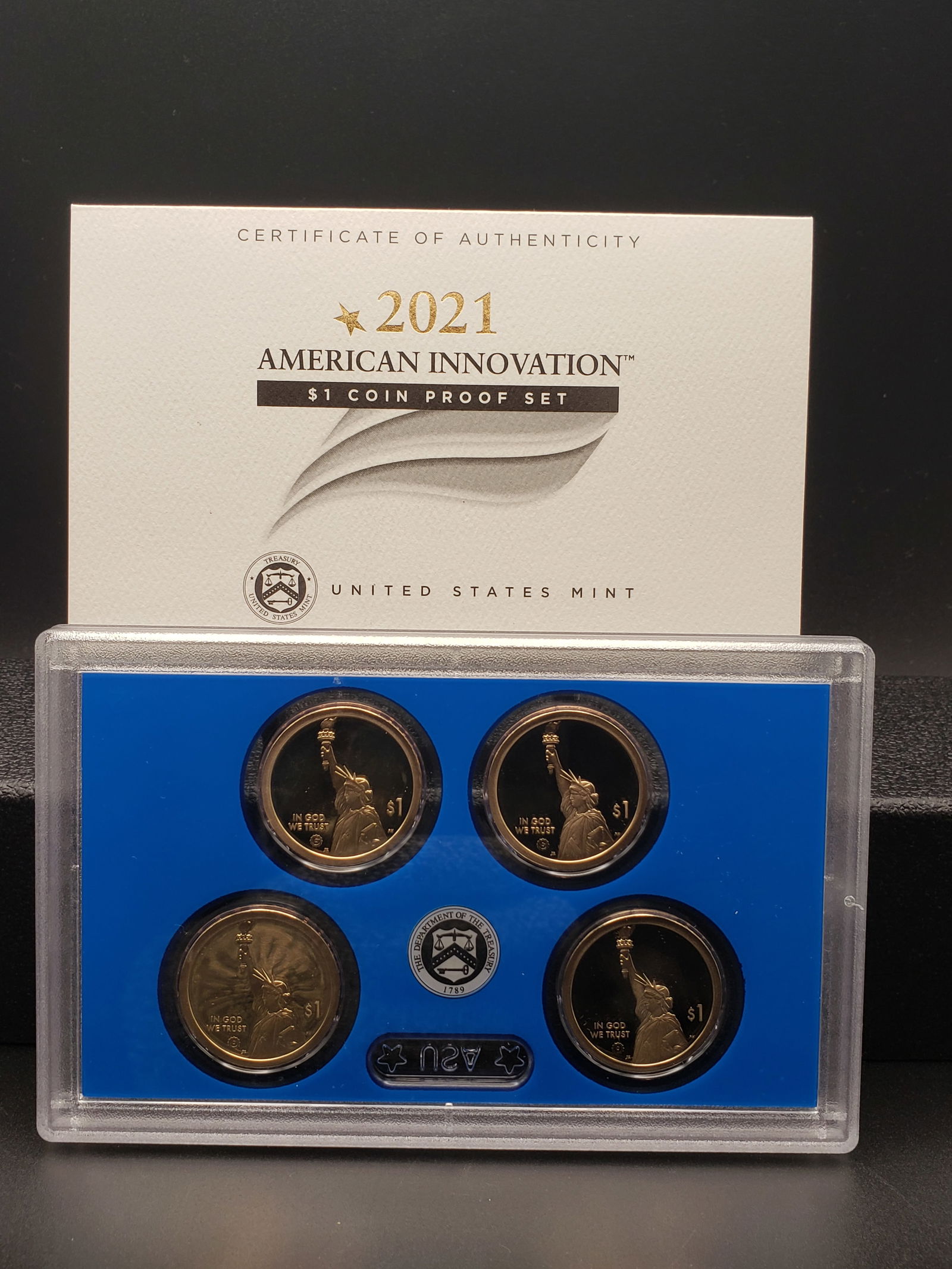 2021 US Mint American Innovation $1 Coin Proof Set. OGP (1 of 3)