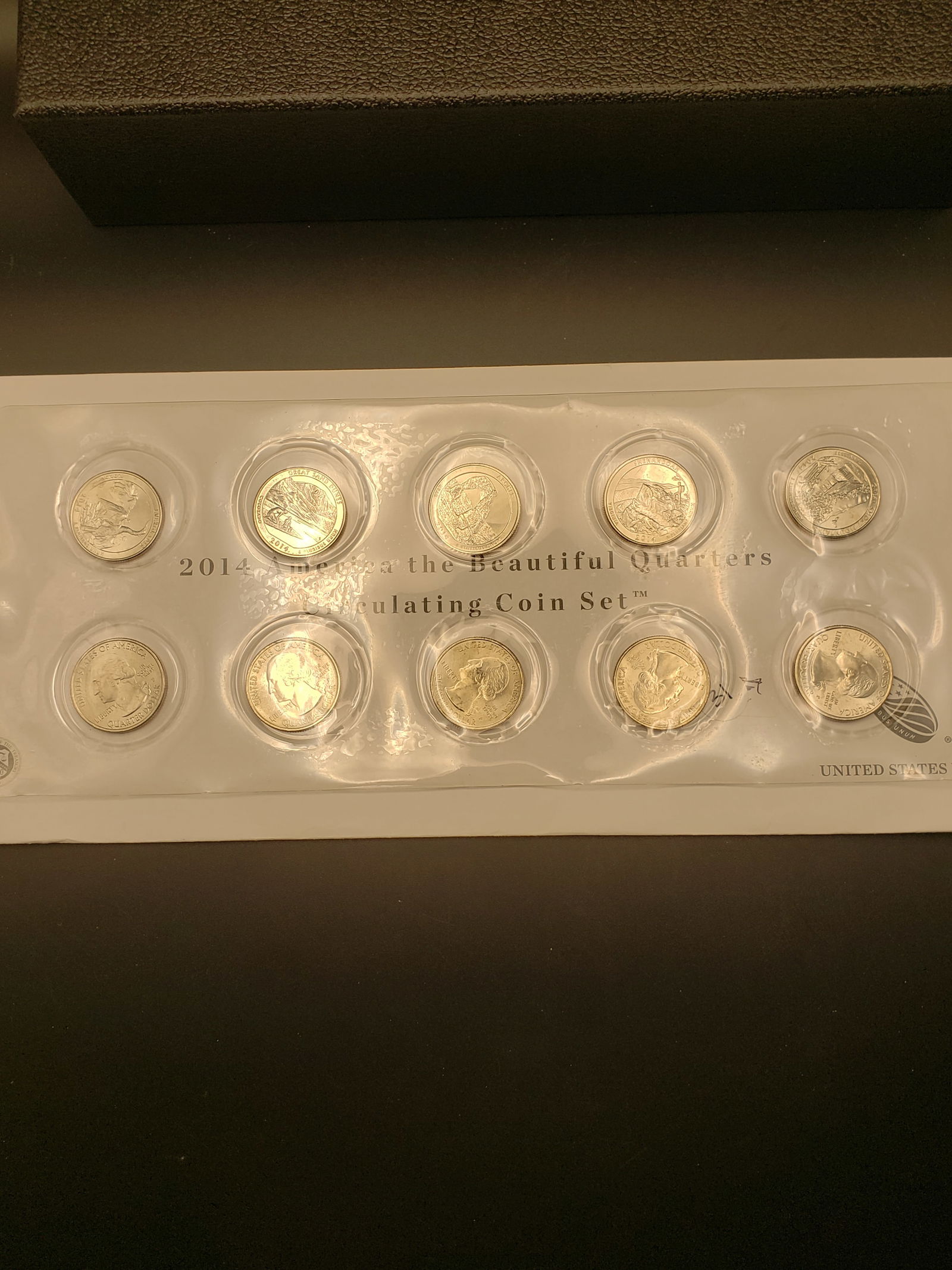 US Mint 2014 America The Beautiful Quarters Circulating Coin Set, 10 Coin Set (1 of 1)