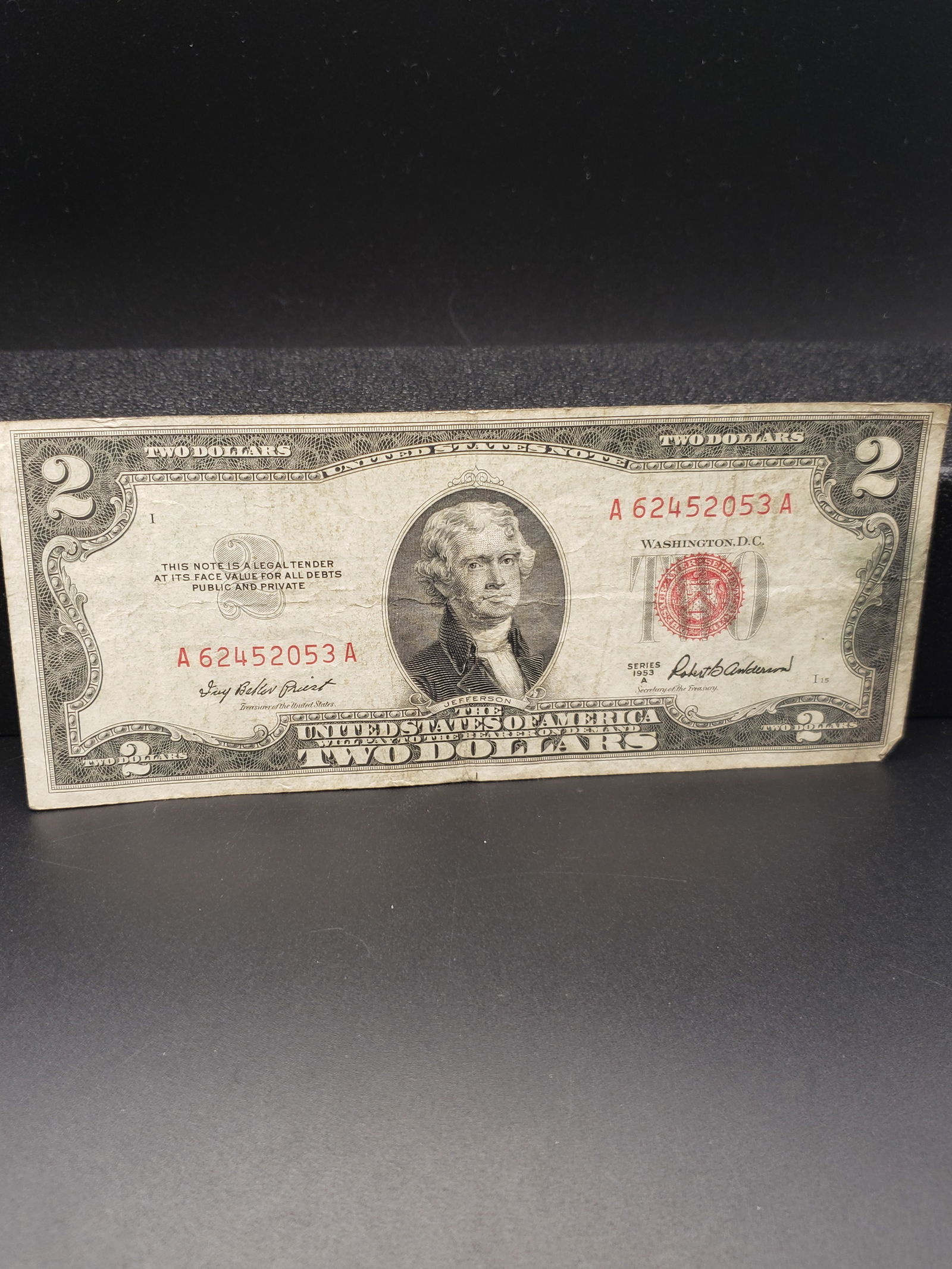 1953-A Red Seal $2 Note (1 of 4)