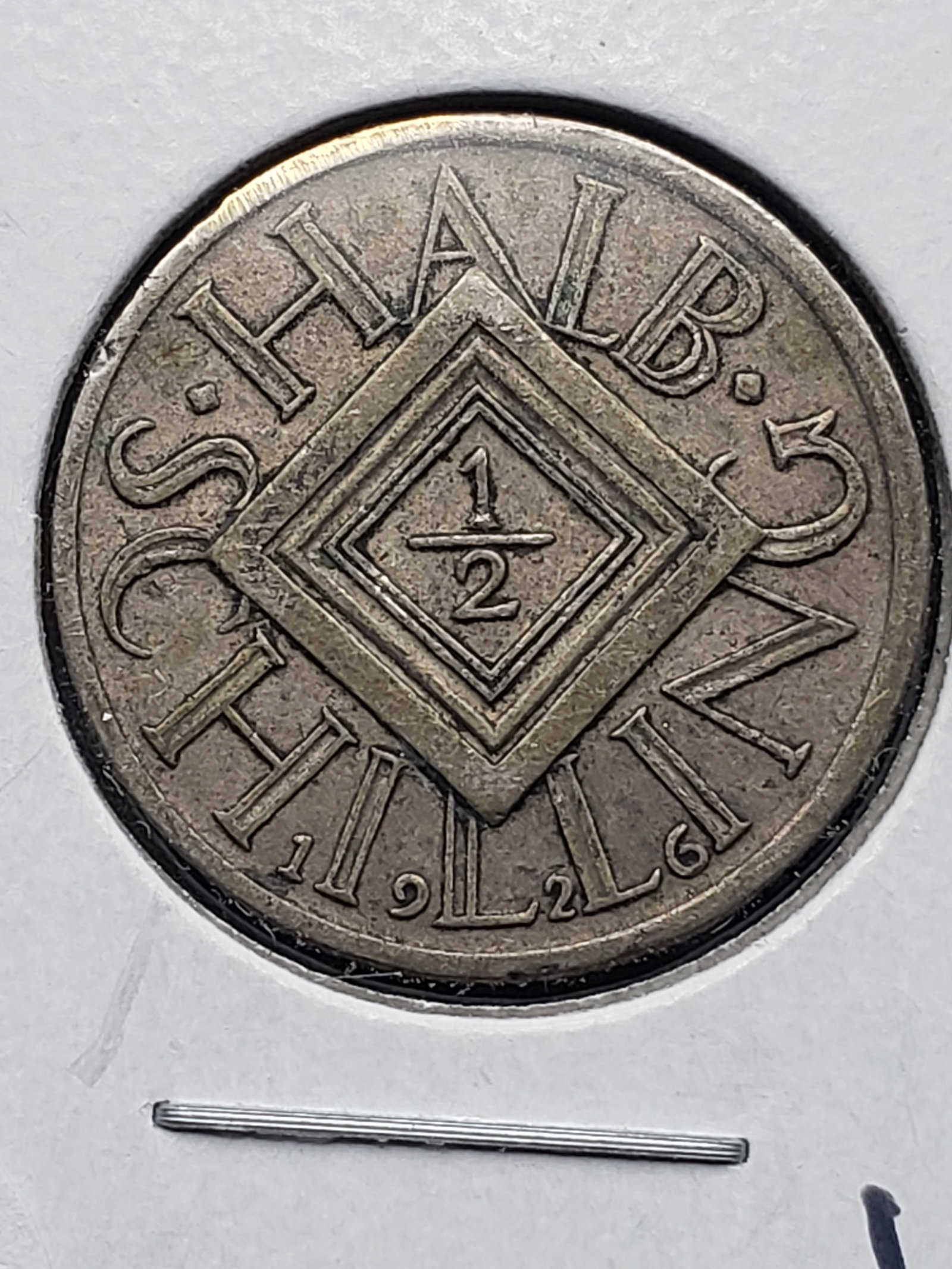 1926 Austrian 1/2 Shilling, 64% Silver: 1926 Austrian 1/2 Shilling, 64% Silver