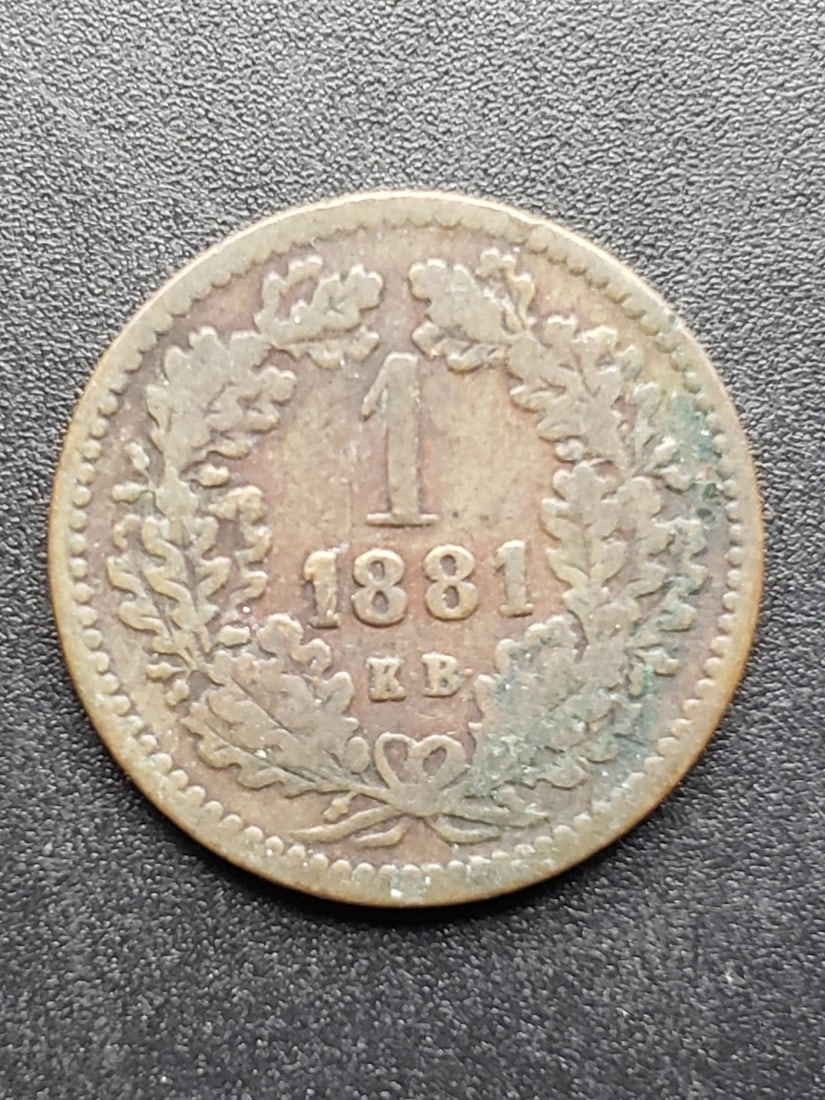 1881 Austrian Empire 1 Kreuzer (1 of 2)