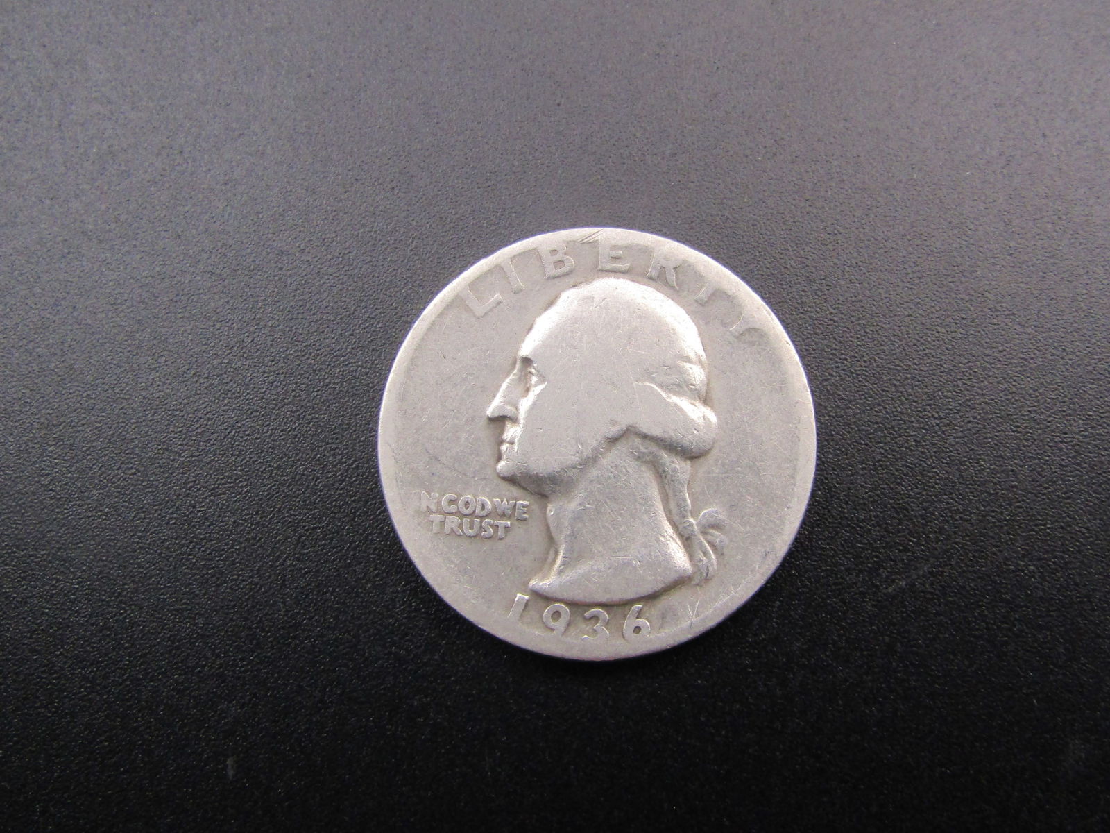 1936 D, 90% Silver, Washington Quarter, 90 Years old (1 of 2)