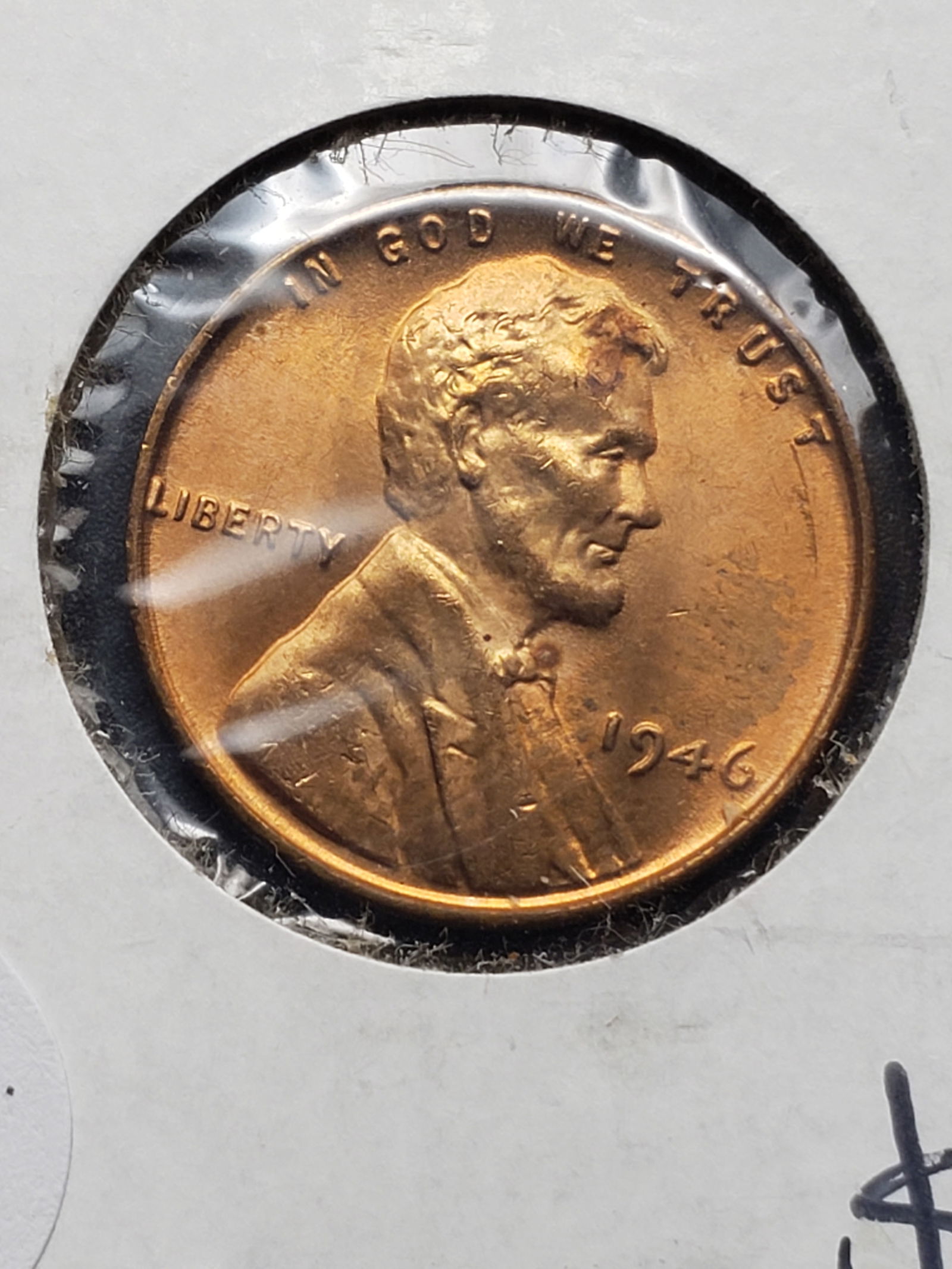 1946 GEM BU RED Lincoln Wheat Cent, MS (1 of 3)