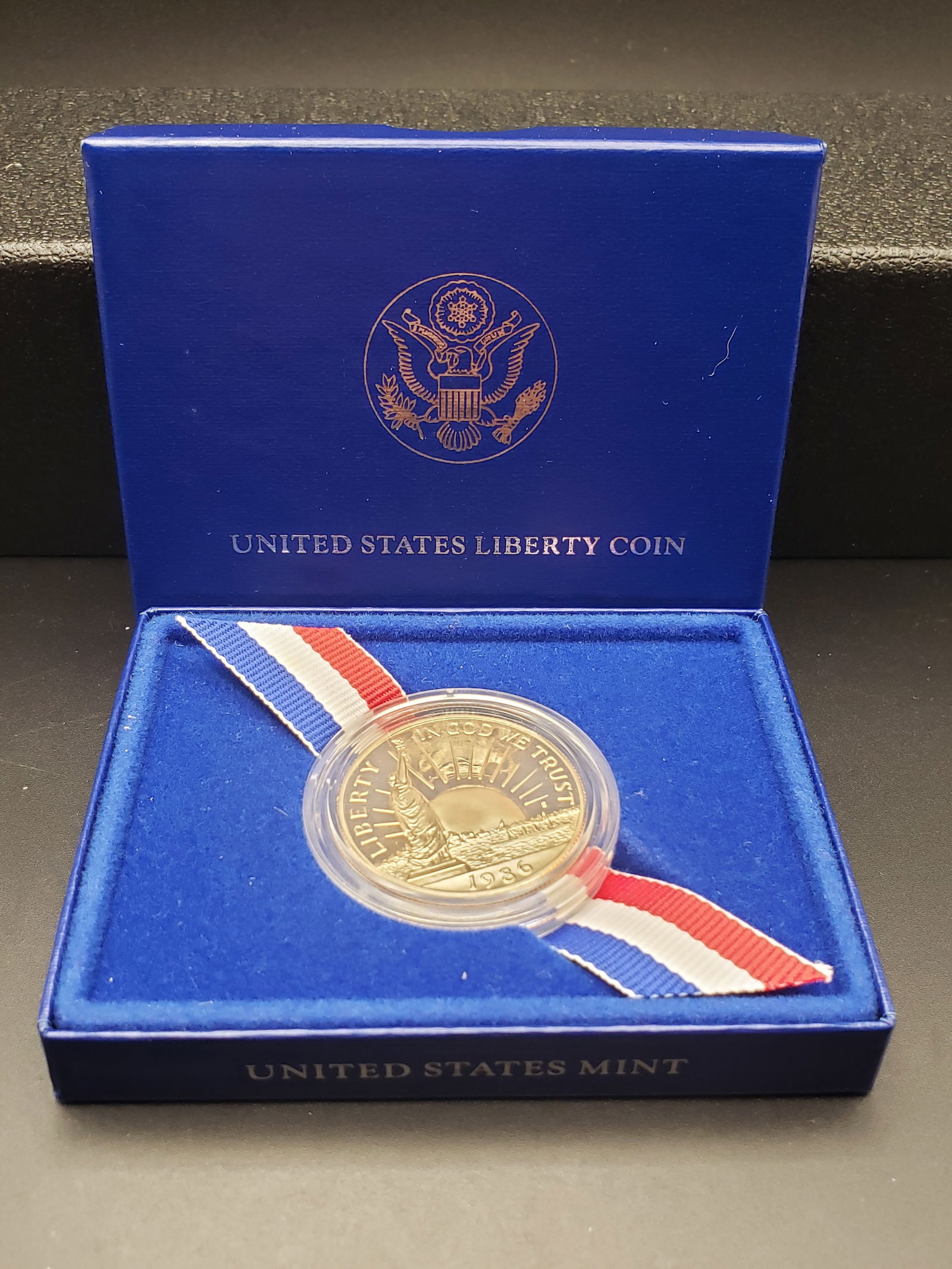 1986-S US Mint Proof Commemorative Half Dollar; US Liberty Coin (1 of 3)