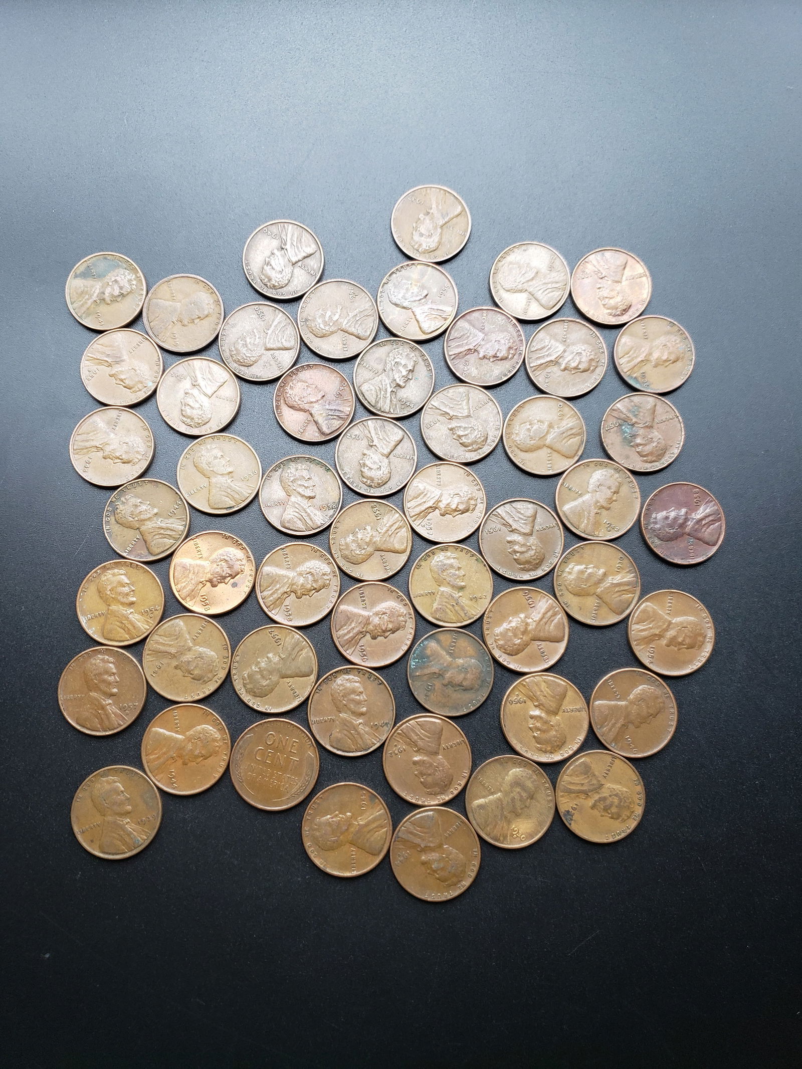 50 UNSEARCHED Lincoln Wheat Cents (1 of 3)
